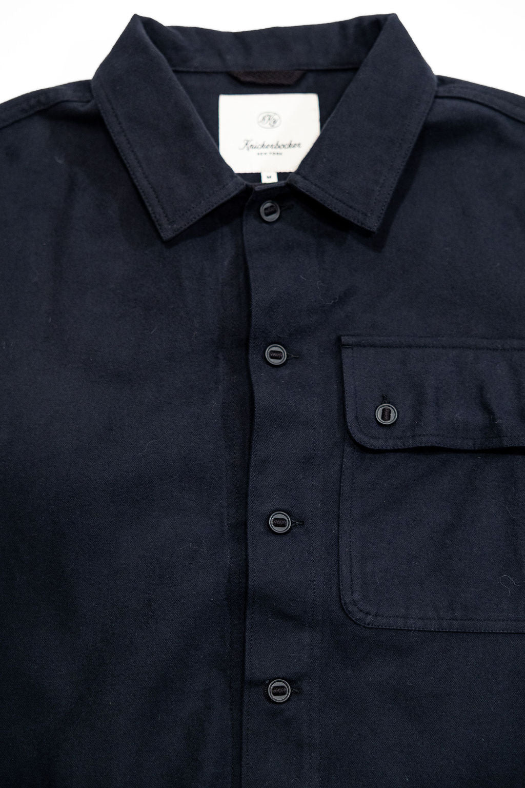 Knickerbocker Market Compact Cotton Overshirt - Black