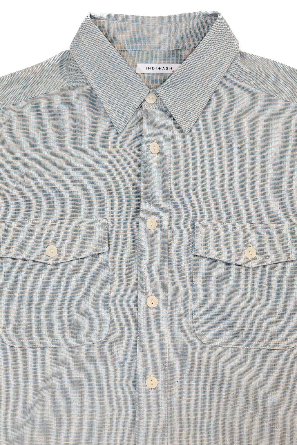 Indi + Ash LS Smith Workshirt - Handwoven Kala Cotton End-on-End