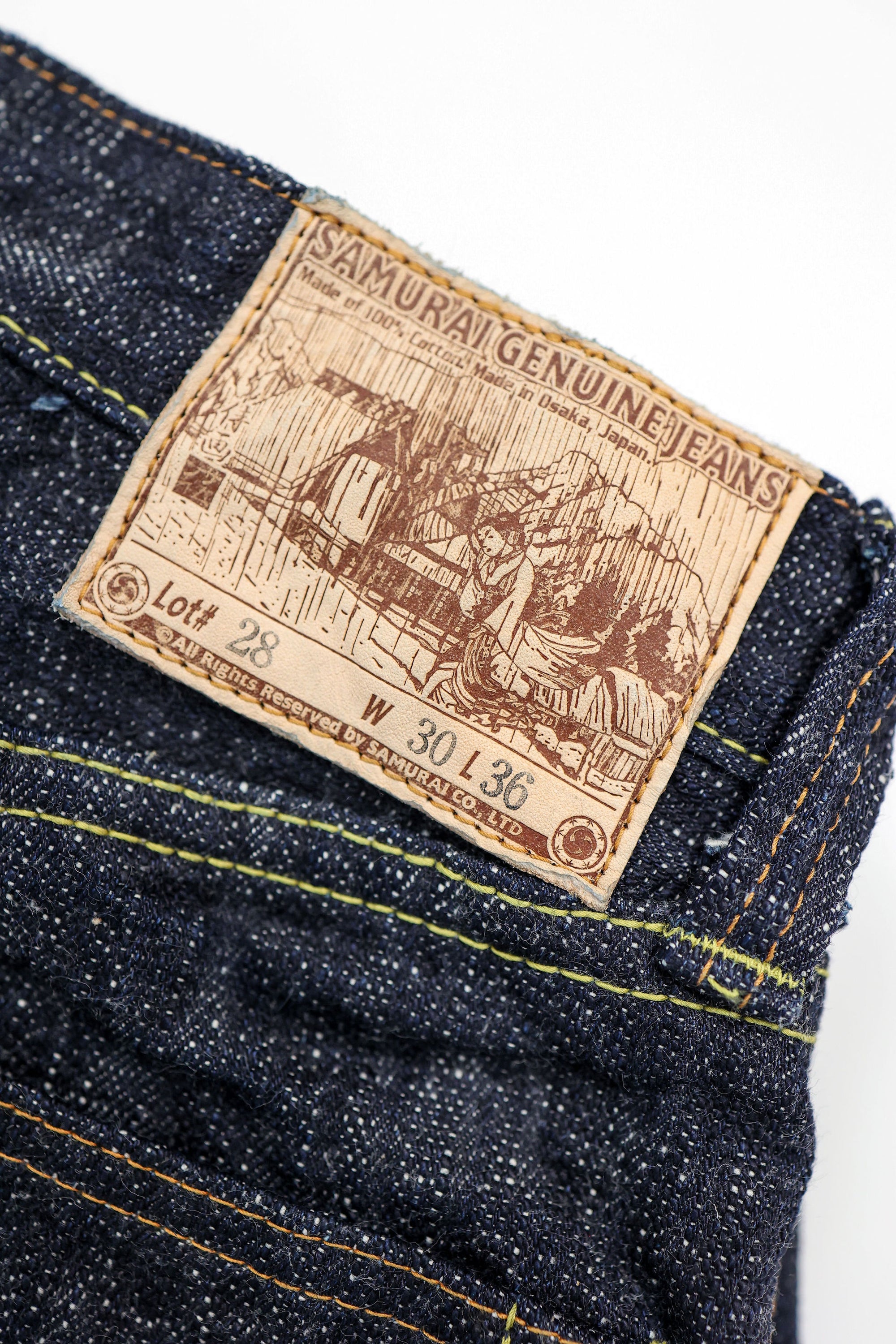 Samurai S3000XX17oz-SDS Relax Straight - "Murasame" 17oz Slub