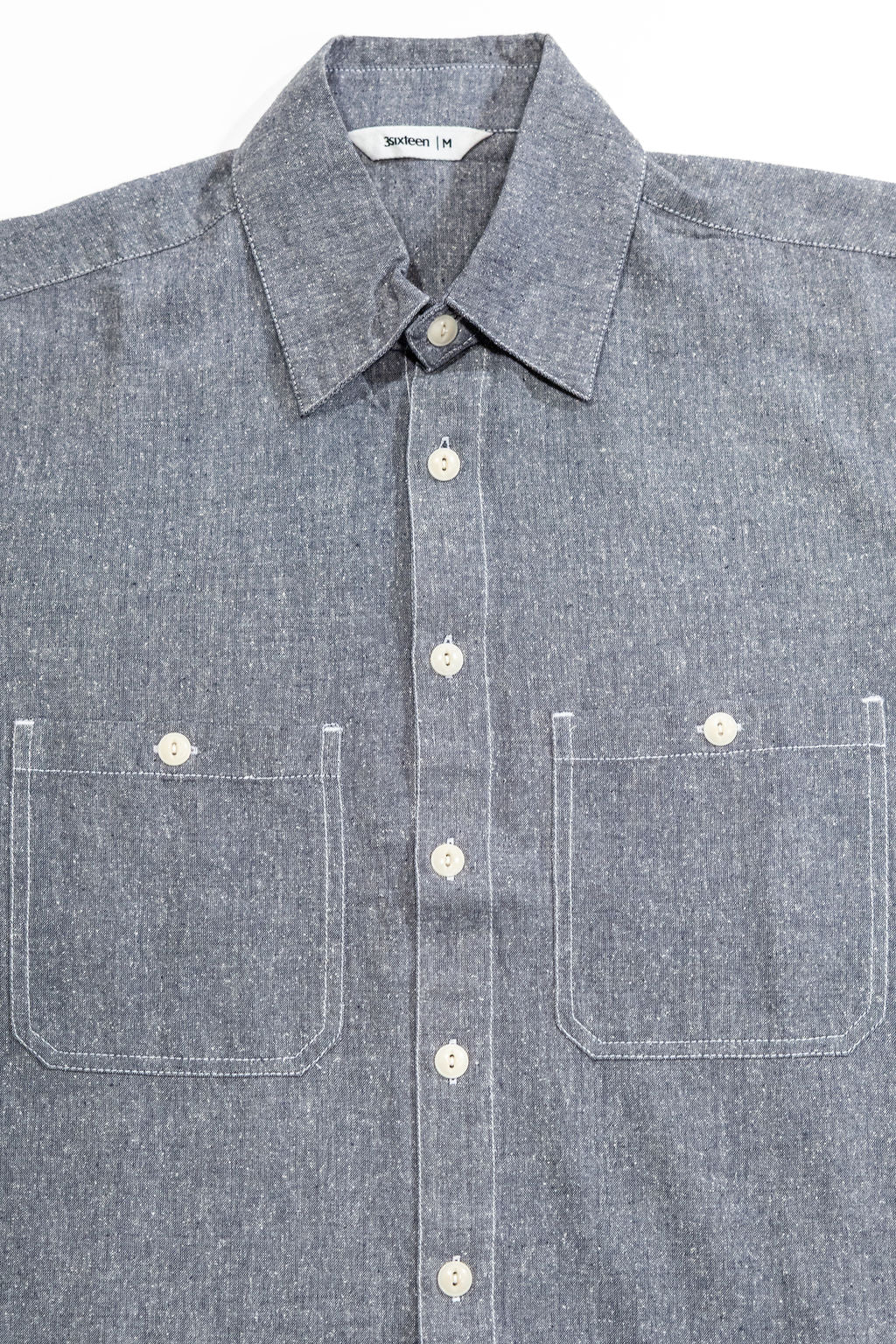 3sixteen Utility Chambray Shirt - Handloom Silk Khadi