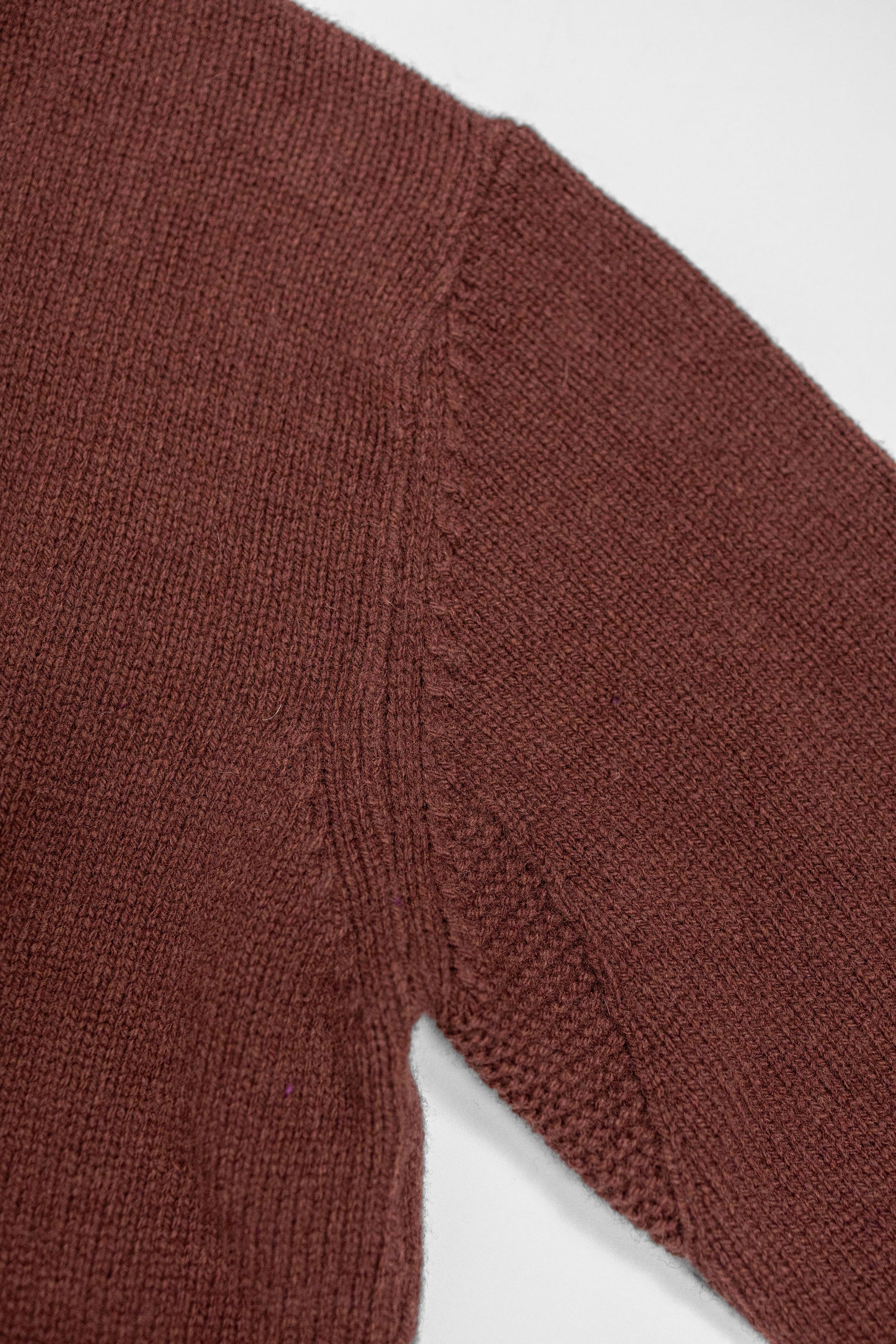Merz b. Schwanen LOCC01 Crew Pullover Merino Cashmere Blend - Dark Brown