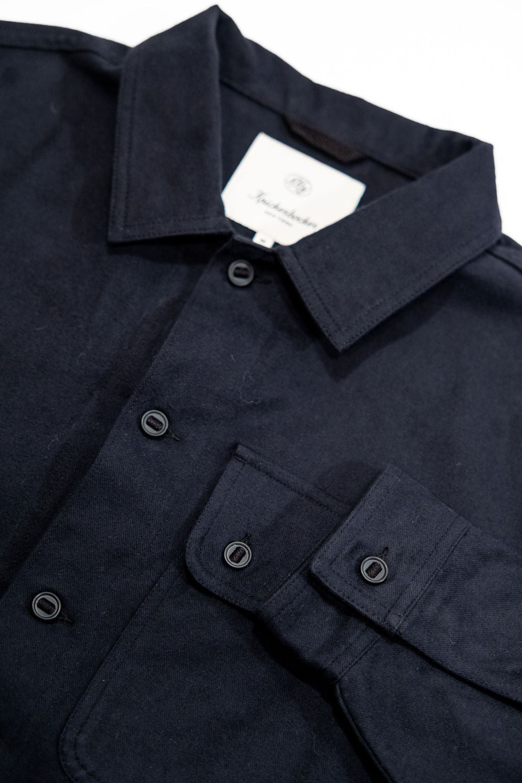 Knickerbocker Market Compact Cotton Overshirt - Black