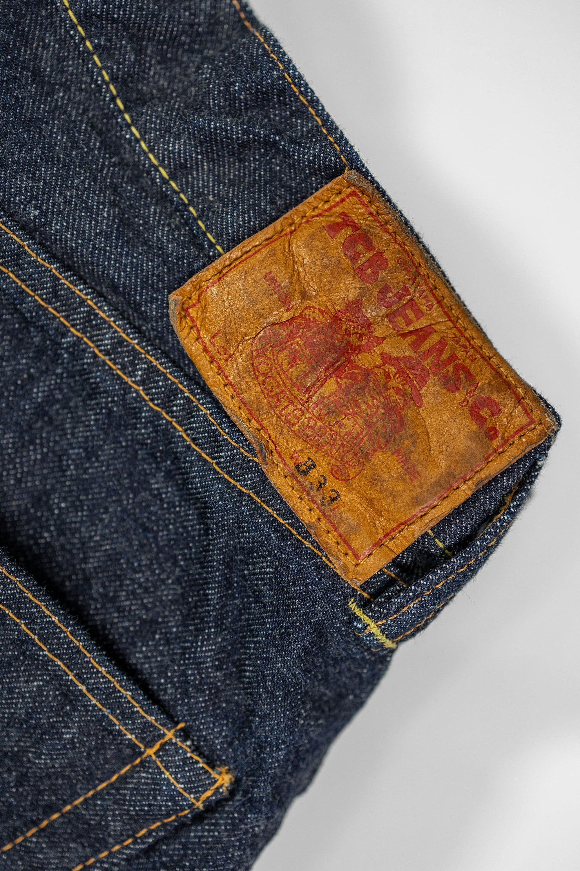 TCB Jeans Baggy 50's Jeans - 13.5oz Denim One Wash