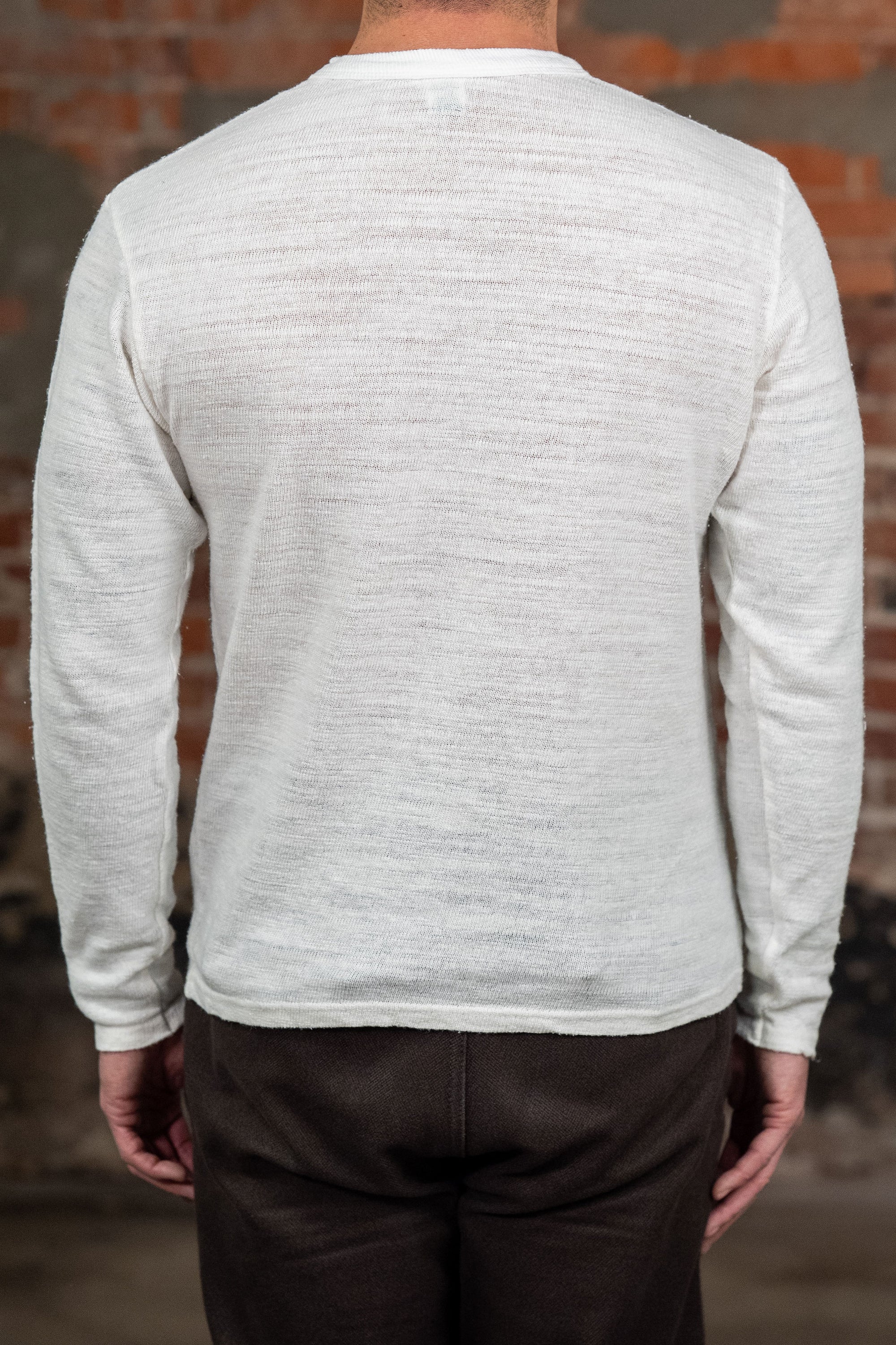 UES Linen Long Sleeve Tee - White