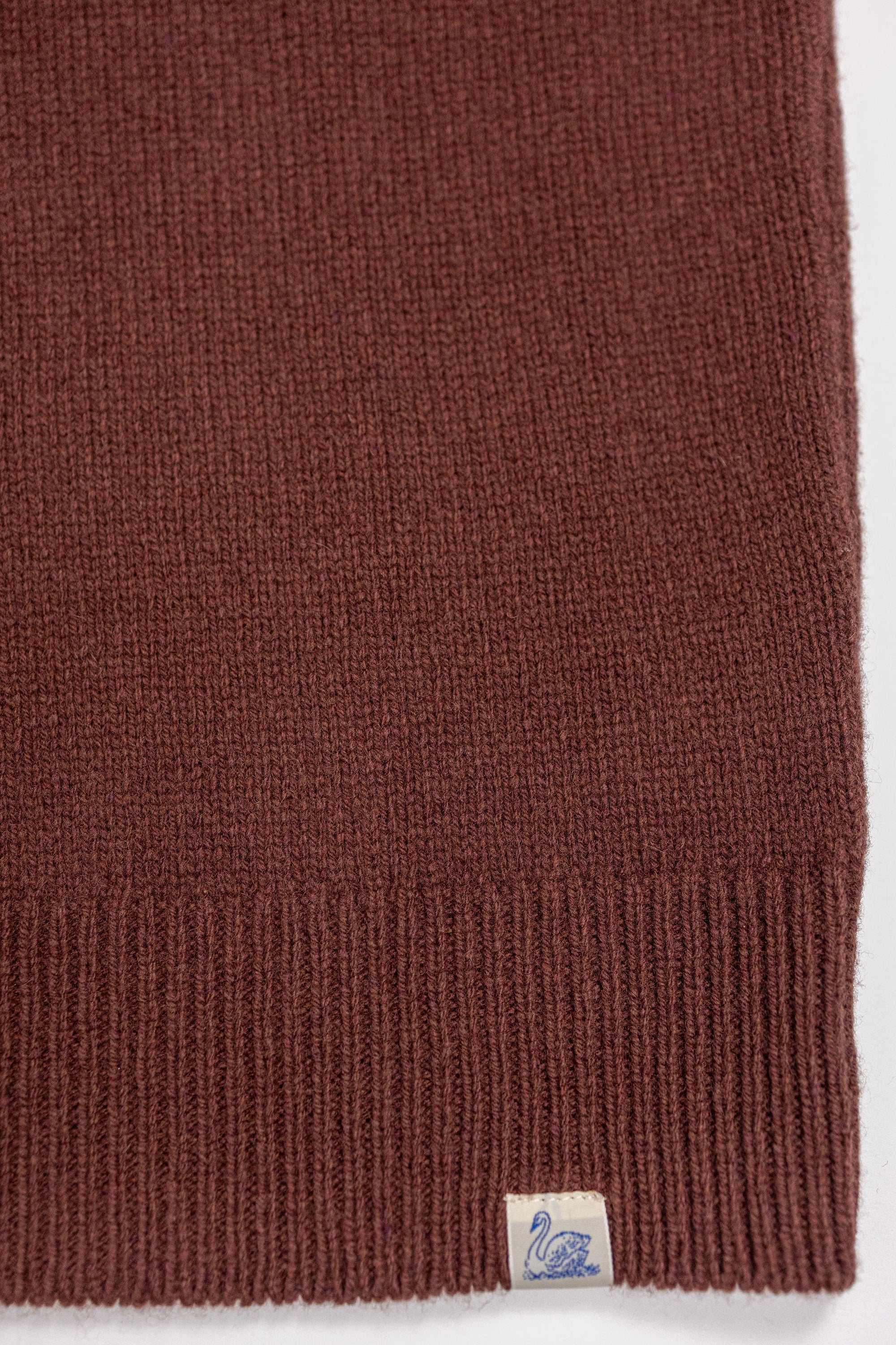 Merz b. Schwanen LOCC01 Crew Pullover Merino Cashmere Blend - Dark Brown