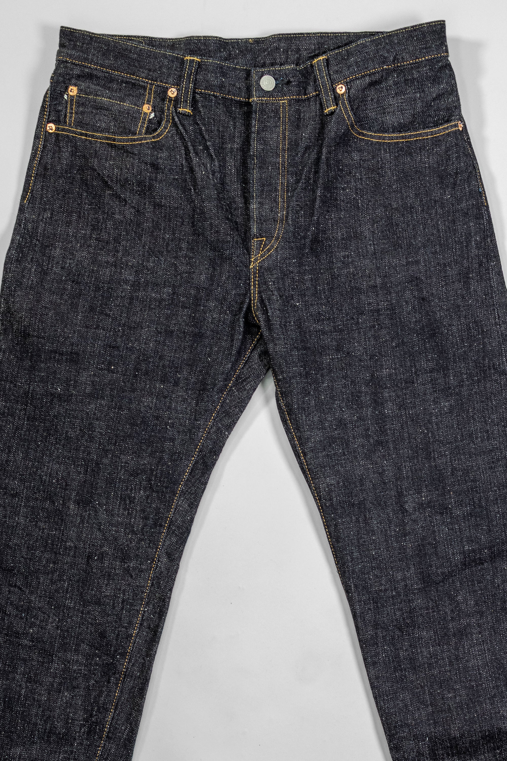 Omoto Denim 0411 15.5oz Nep Denim Straight Fit - Indigo One-Washed
