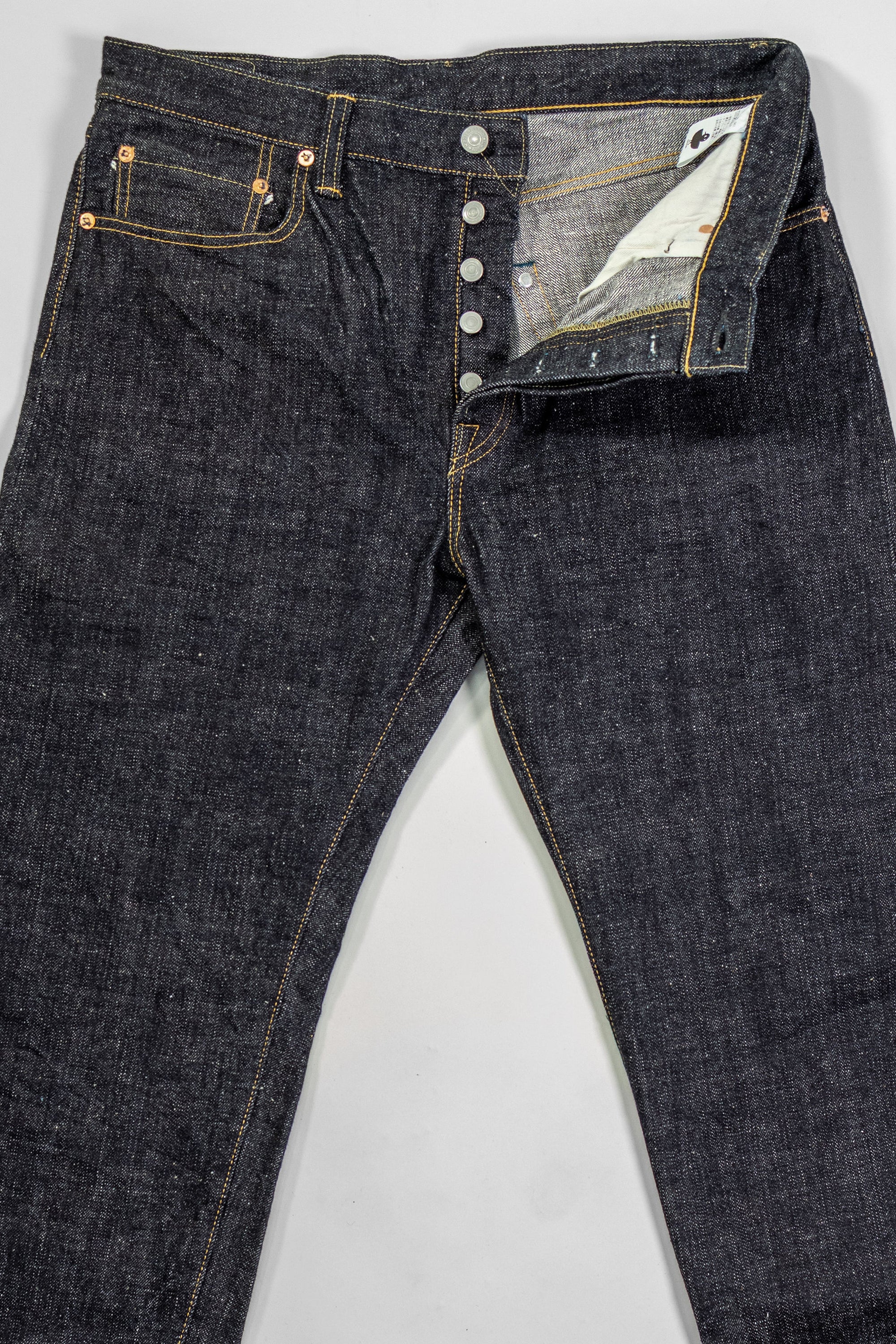 Omoto Denim 0411 15.5oz Nep Denim Straight Fit - Indigo One-Washed
