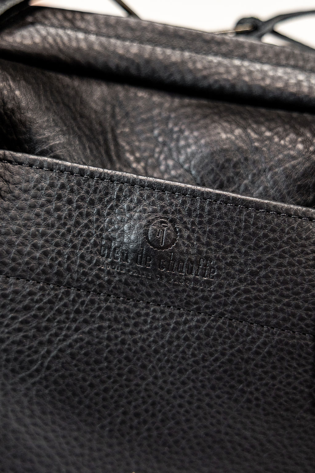 Bleu de Chauffe Folder Business Bag - Black