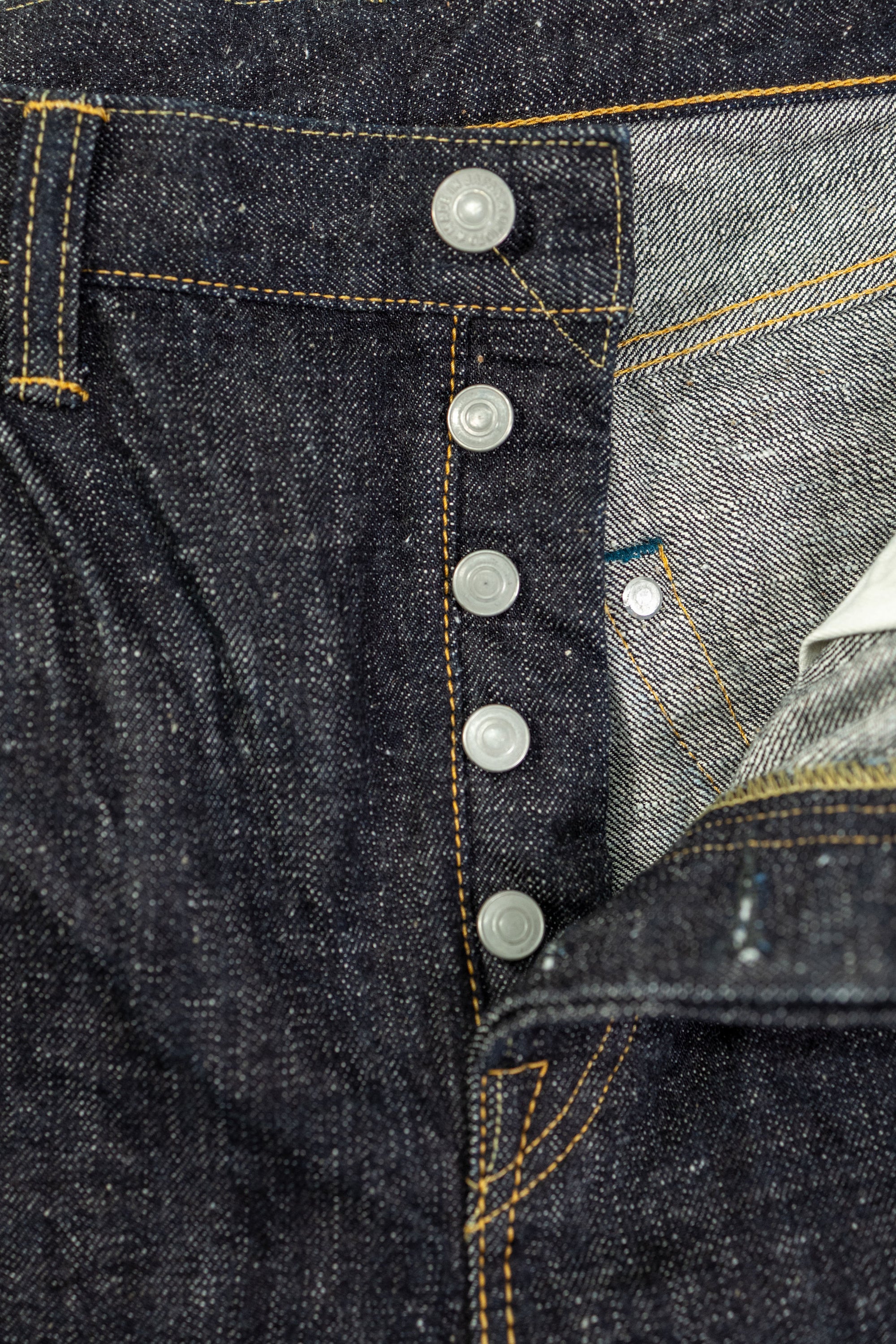 Omoto Denim 0411 15.5oz Nep Denim Straight Fit - Indigo One-Washed