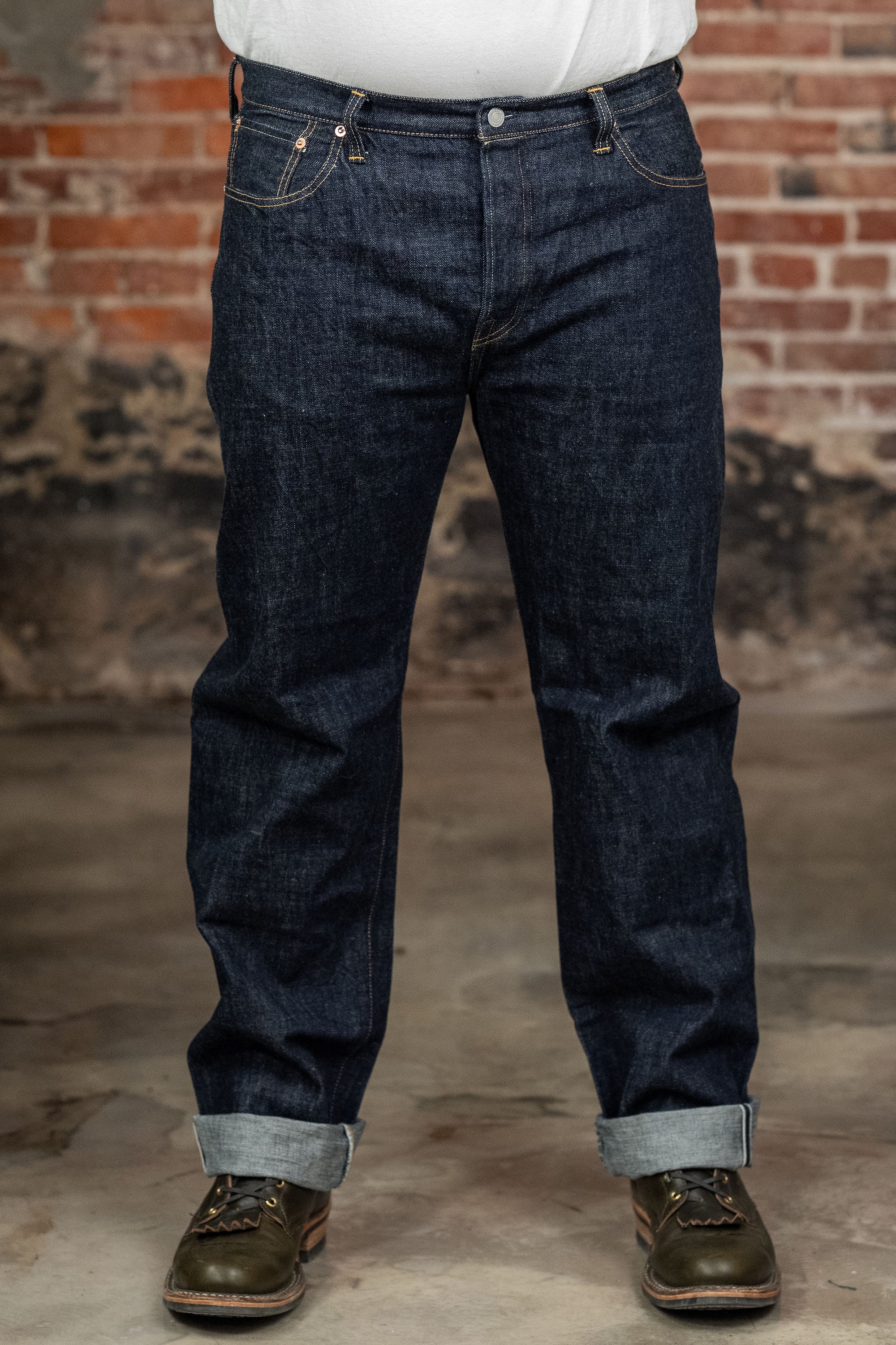Omoto Denim 0615 13.5oz Denim Relaxed Fit - Indigo One-Washed