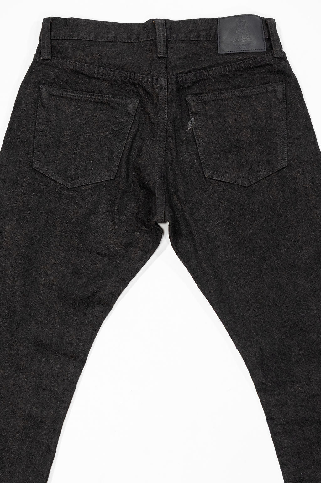 Pure Blue Japan TCD-019-BR Relaxed Tapered - 14oz Teacore Black Denim