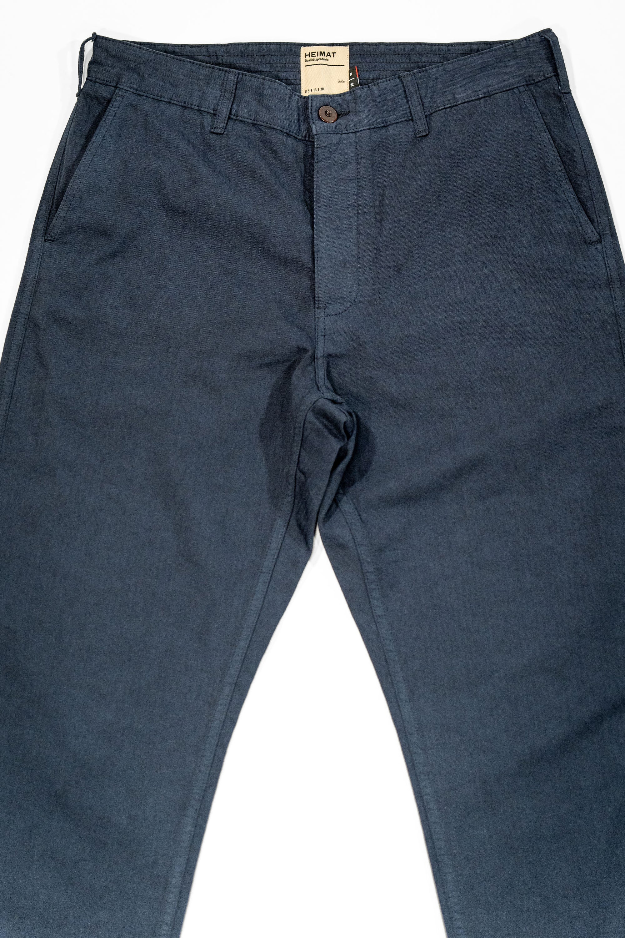 Heimat Textil Journey Pant Jet Pocket - Herringbone Ink