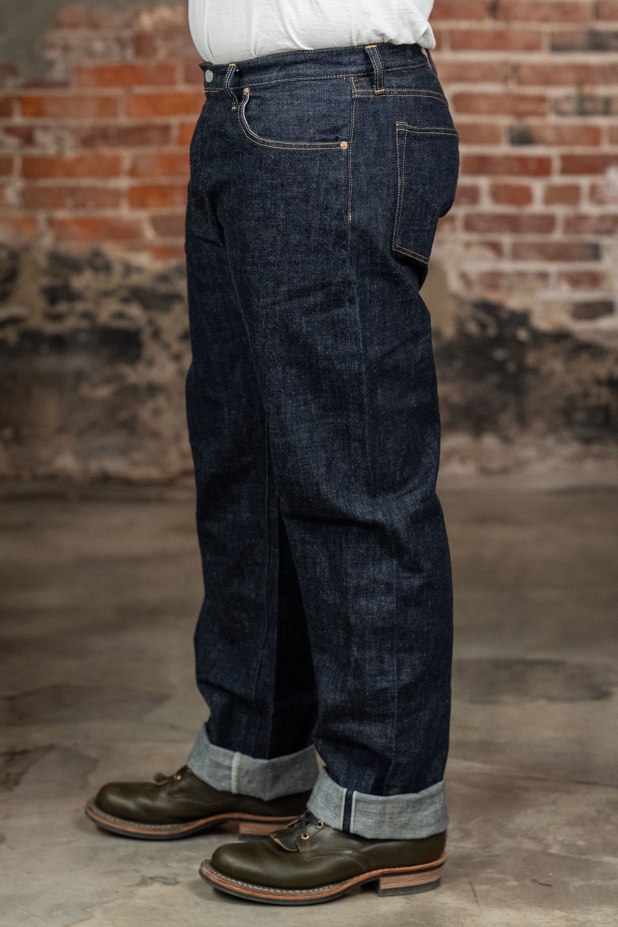 Omoto Denim 0615 13.5oz Denim Relaxed Fit - Indigo One-Washed