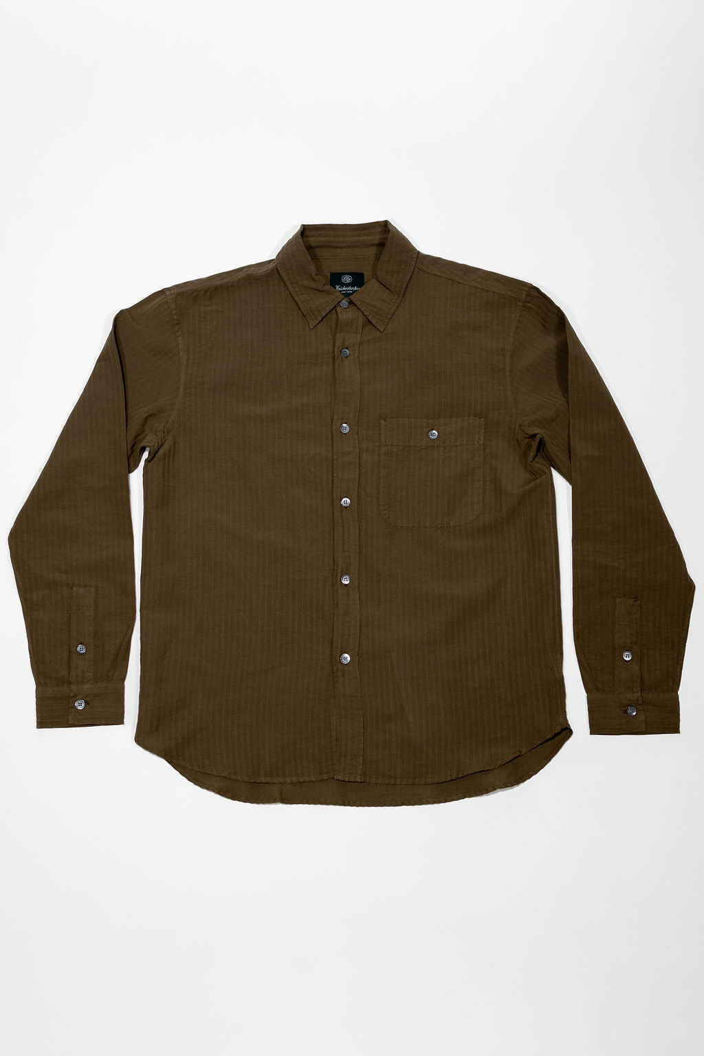 Knickerbocker Jones Cotton & Linen Shirt - Olive
