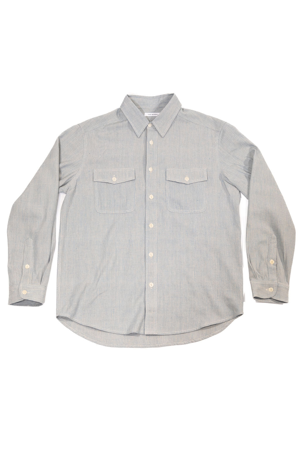 Indi + Ash LS Smith Workshirt - Handwoven Kala Cotton End-on-End
