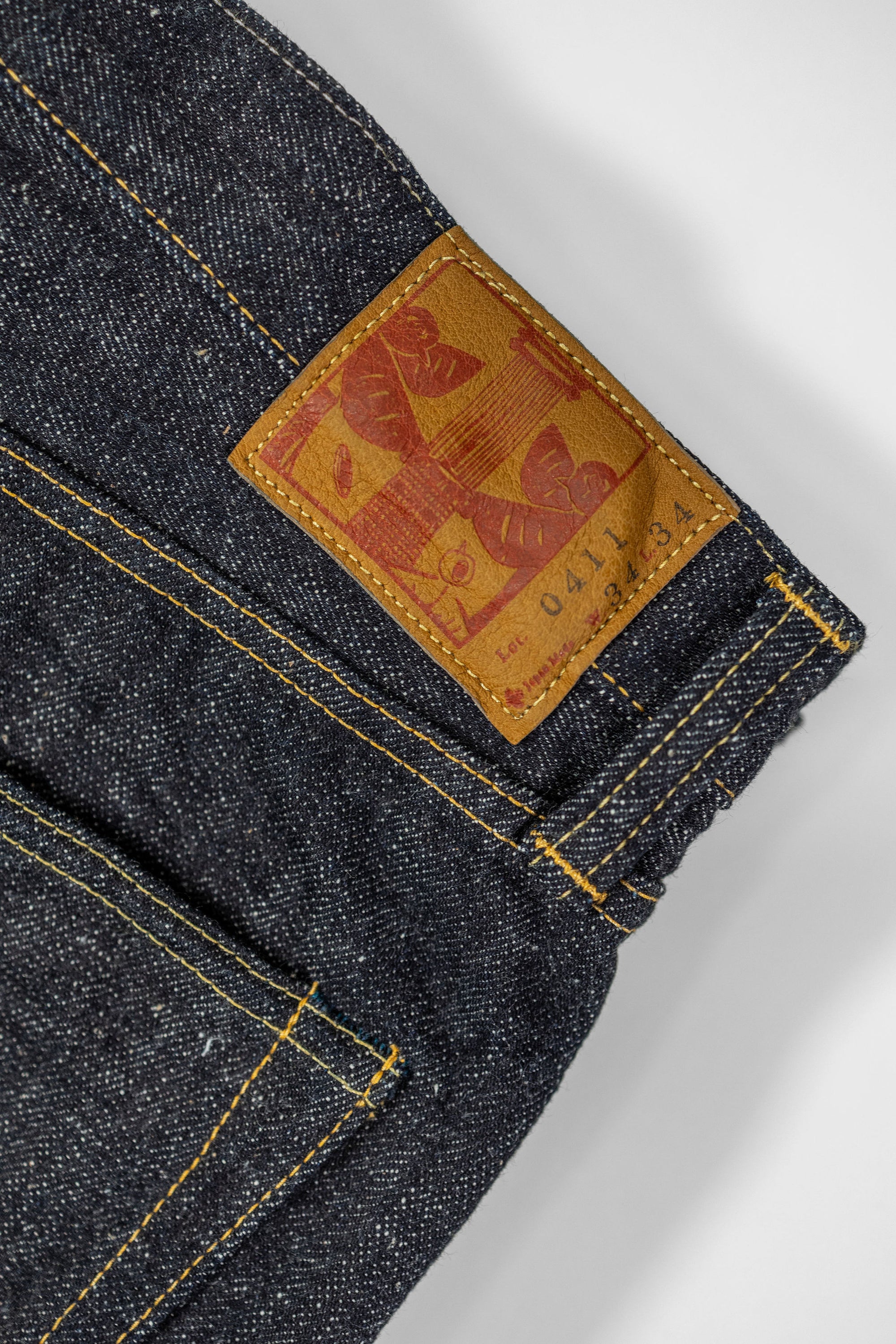 Omoto Denim 0411 15.5oz Nep Denim Straight Fit - Indigo One-Washed