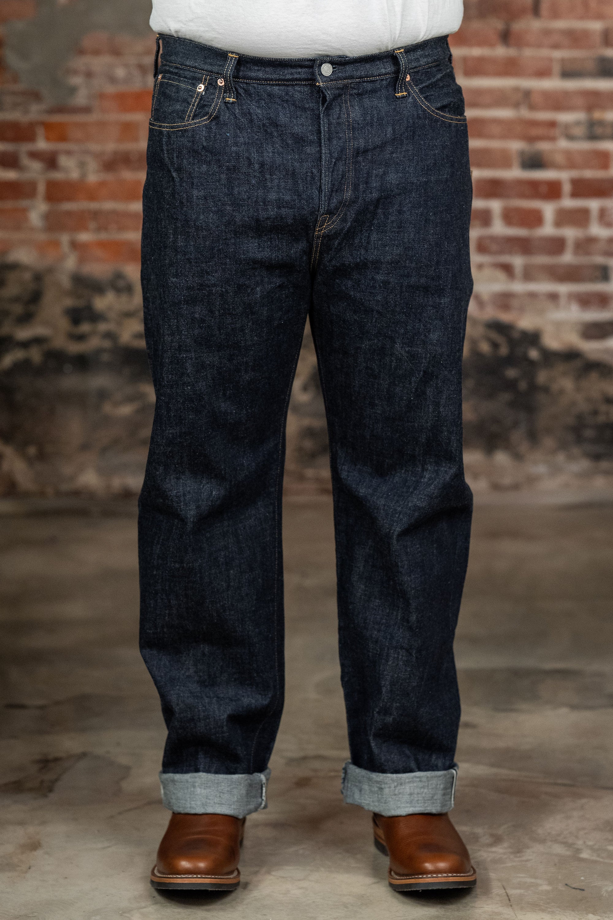 Omoto Denim 0815 13.5oz Denim Loose Fit - Indigo One-Washed