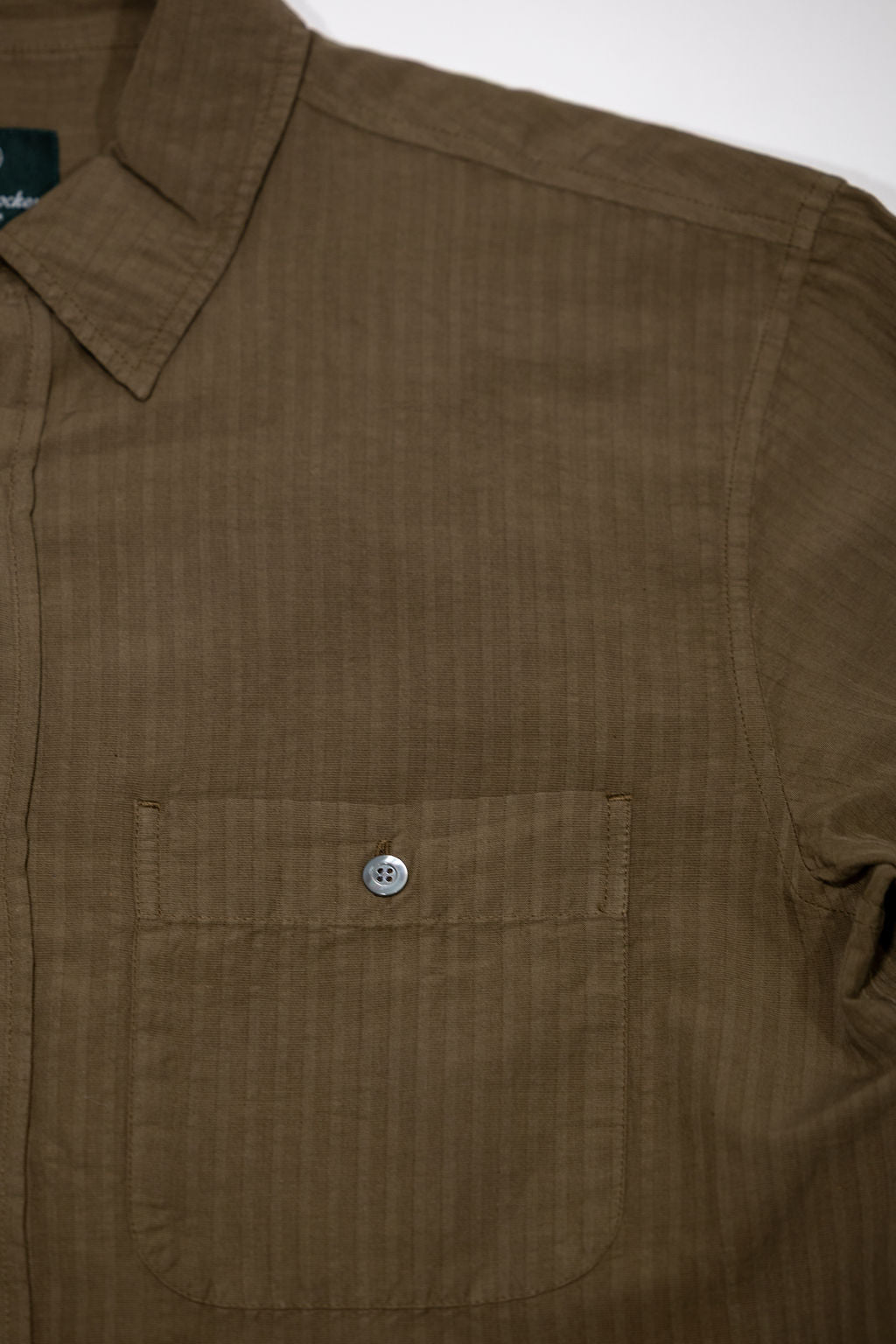 Knickerbocker Jones Cotton & Linen Shirt - Olive