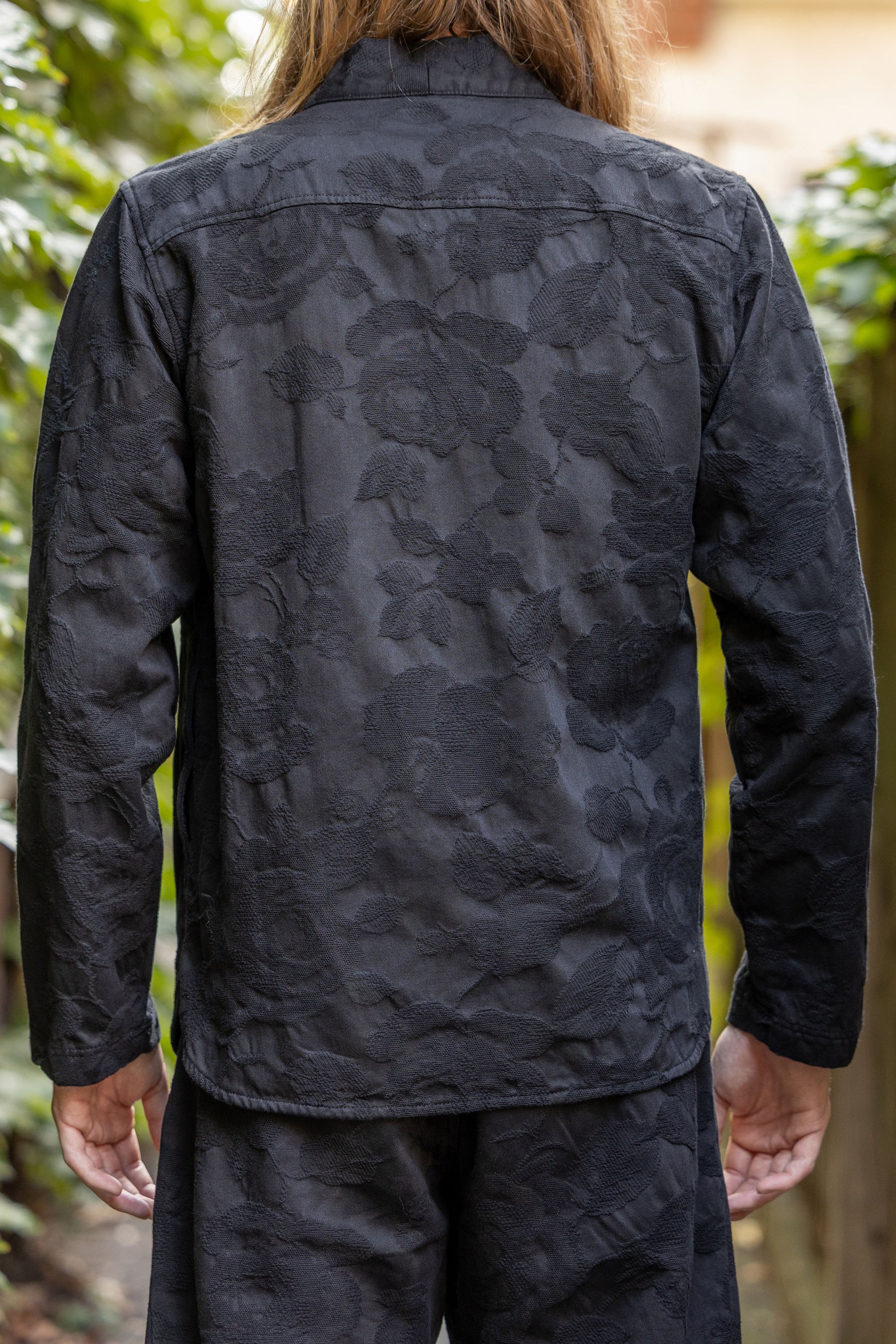 Hansen Garments Roman Loose Cut Jacket - Black Flowers