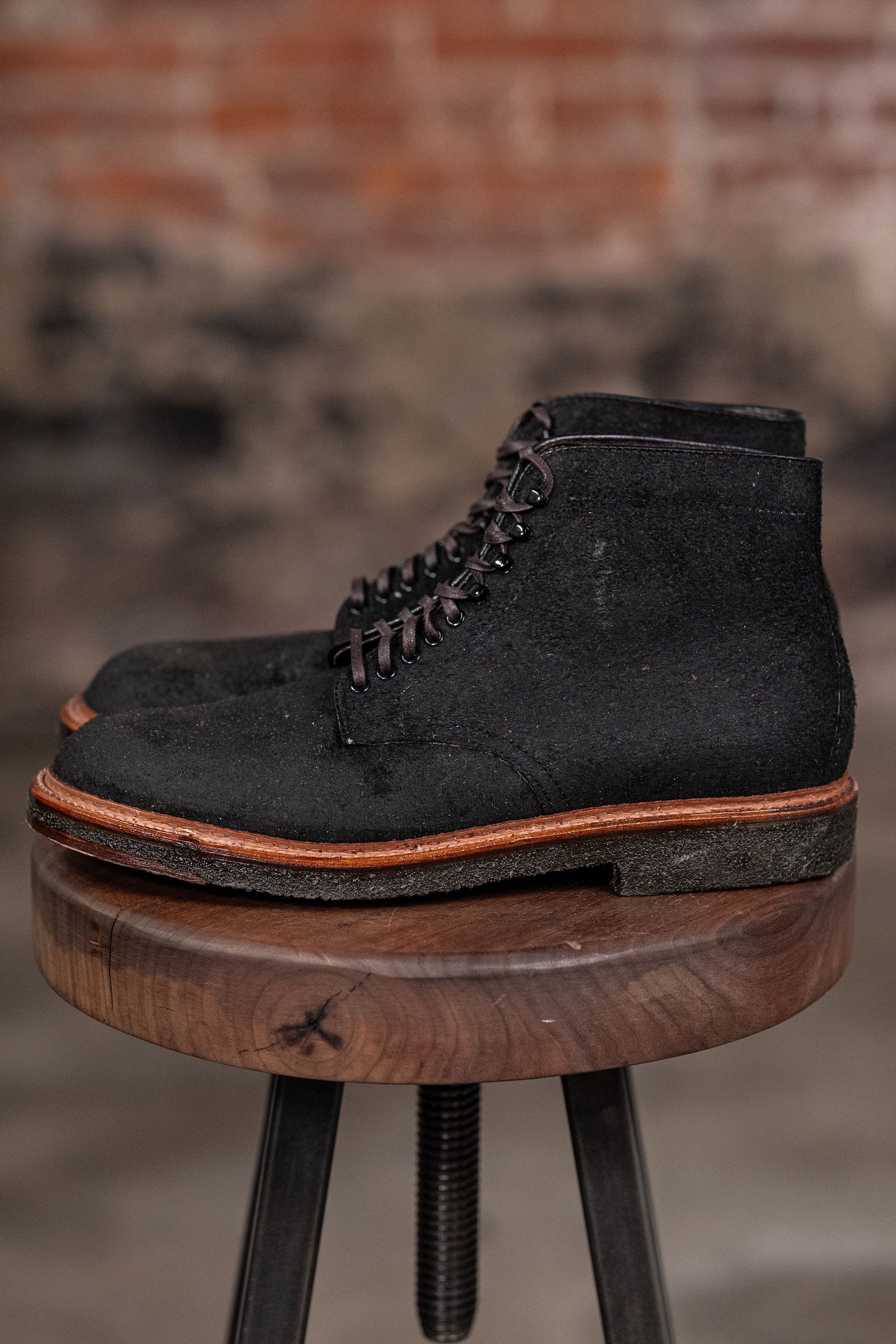 Alden 86065H Plain Toe Boot - Earth Chamois Reverse