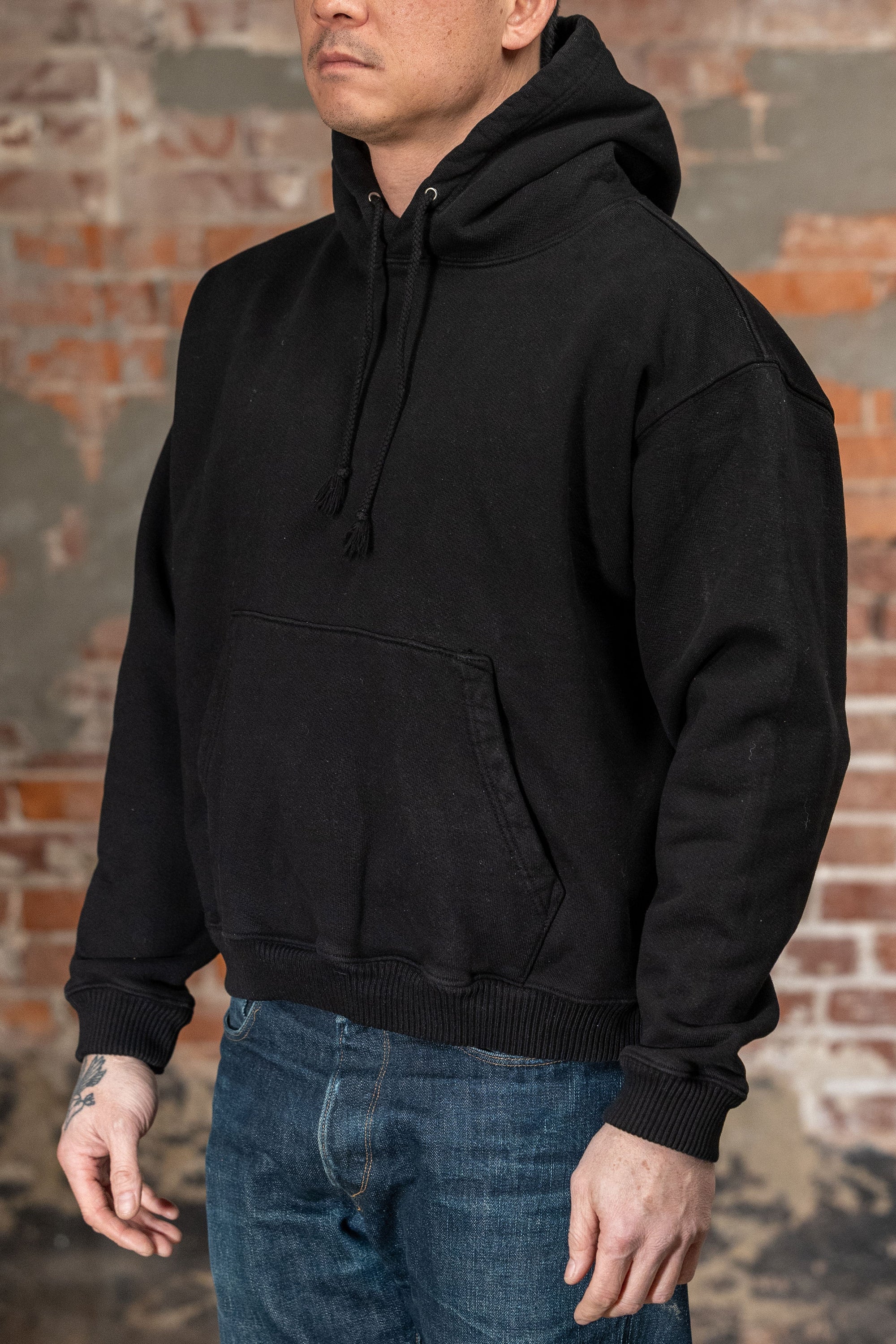 3sixteen Ultraweight Pullover Hoodie - Black