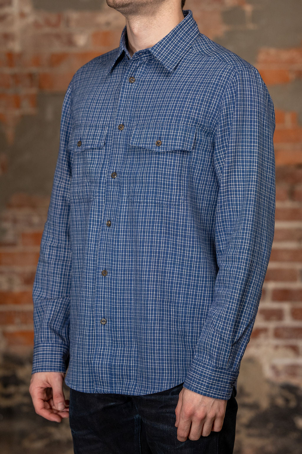 Indi + Ash LS Smith Workshirt - Handwoven Variegated Gingham