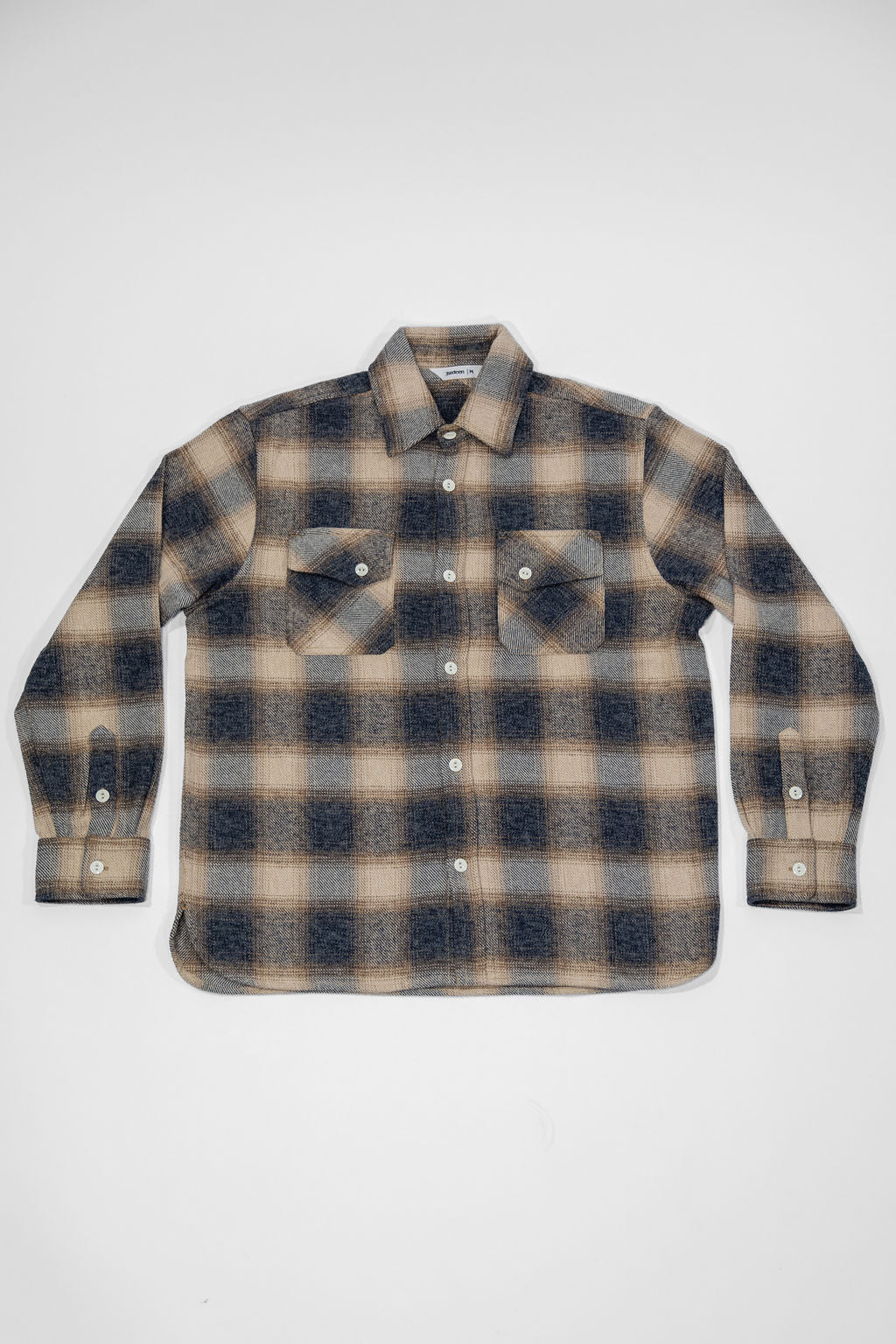 3sixteen Crosscut Flannel - Brown/Ecru