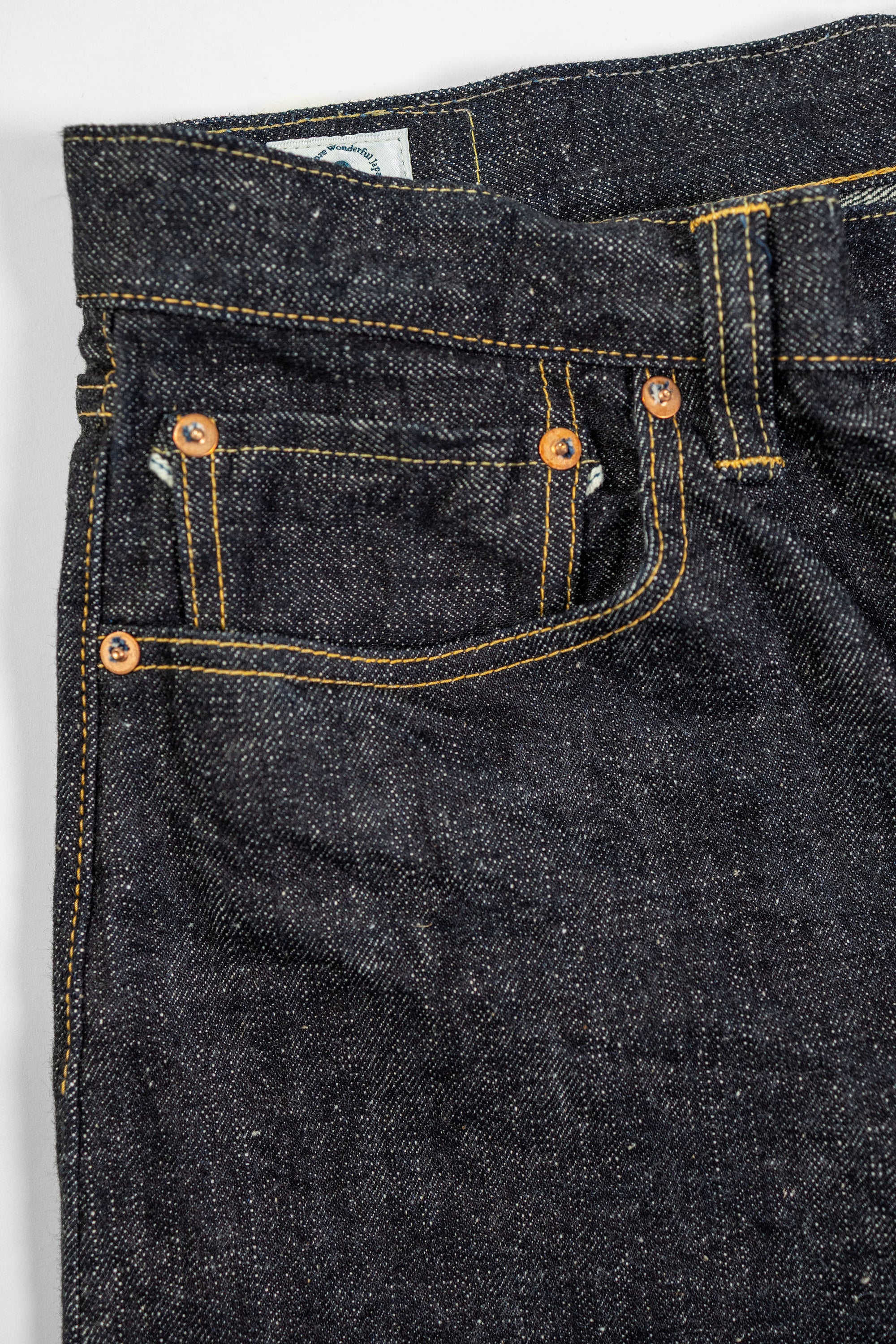 Omoto Denim 0611 15.5oz Nep Denim Relaxed Fit - Indigo One-Washed