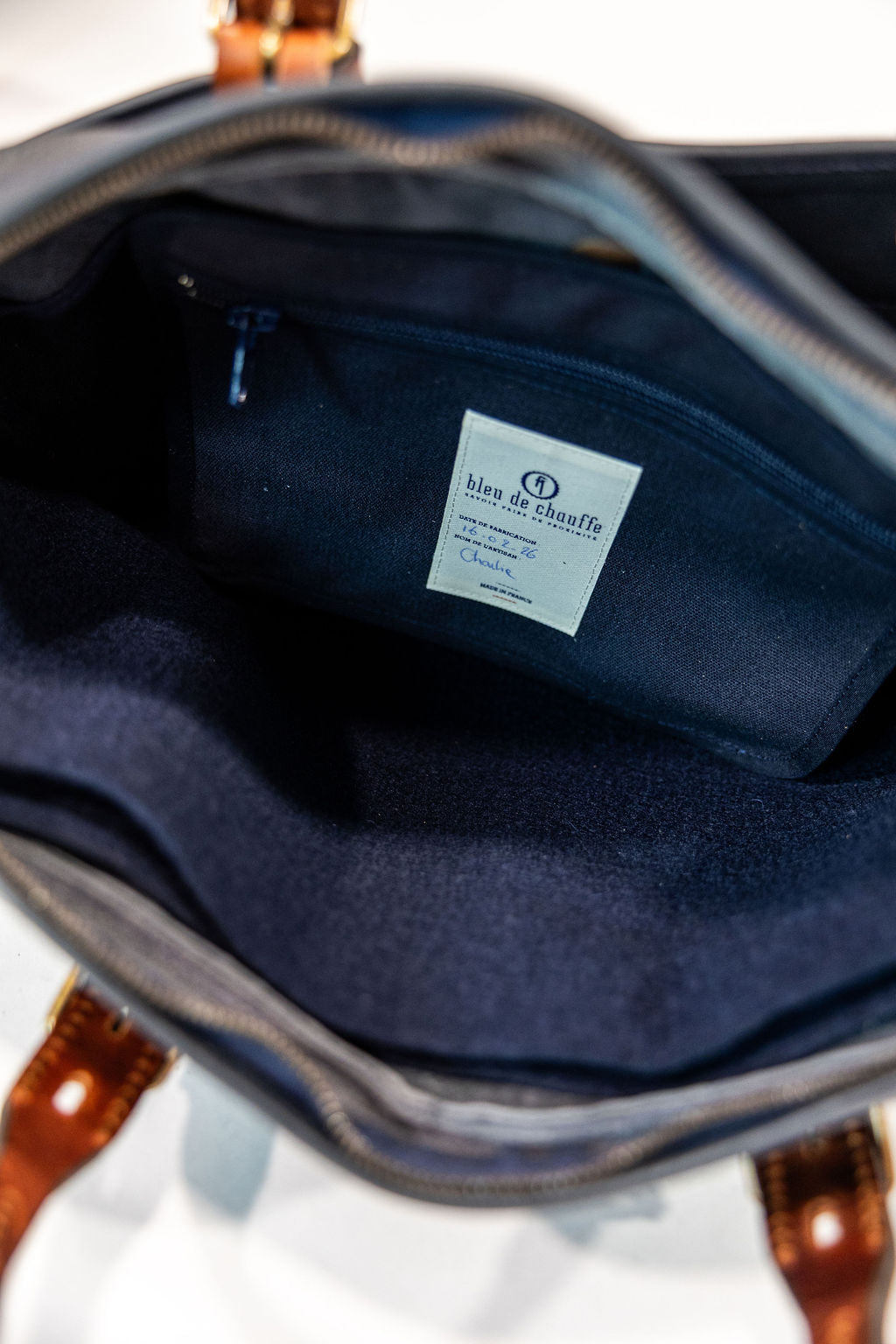Bleu de Chauffe Folder Business Bag - Navy