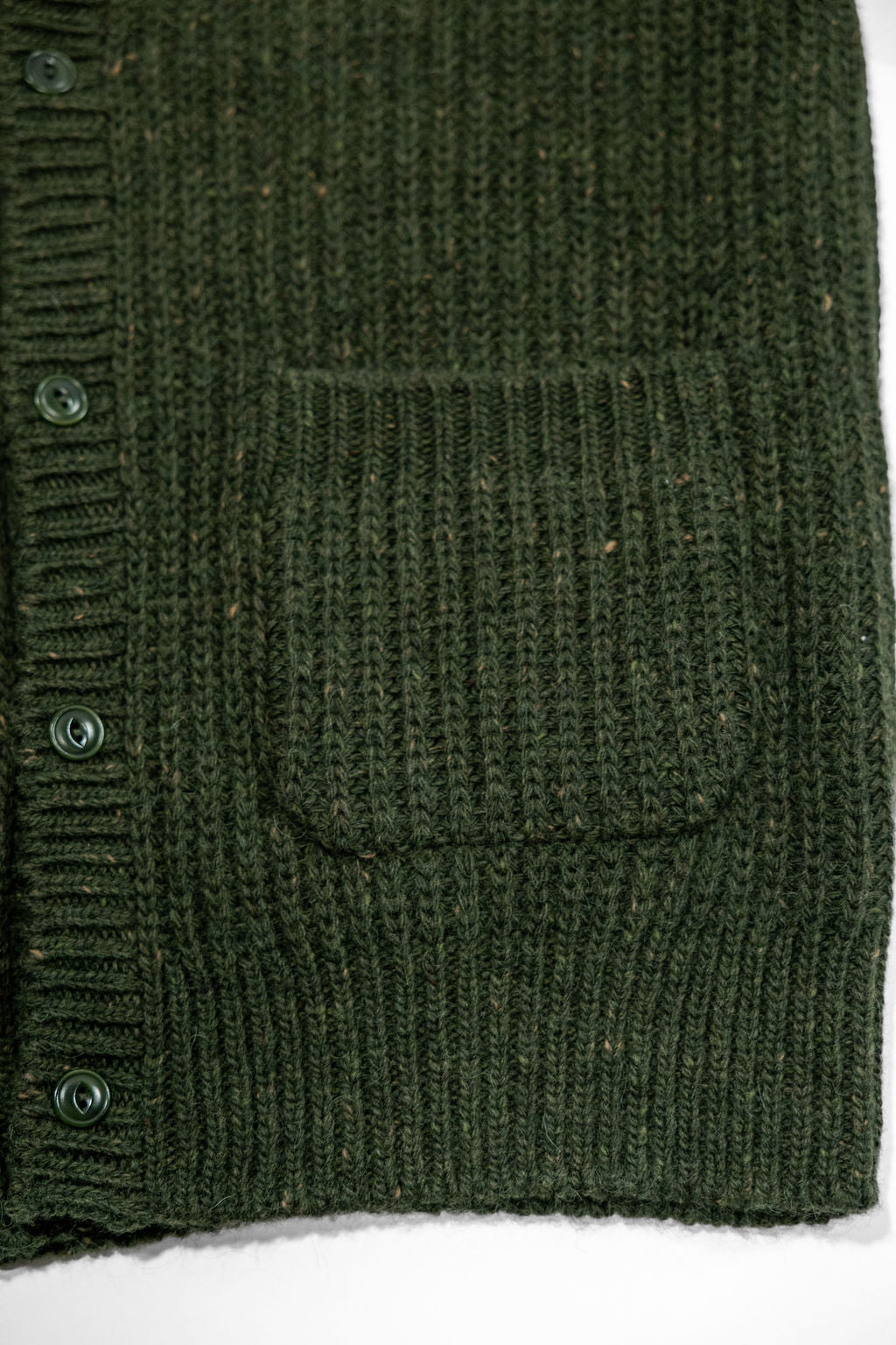 3sixteen Fisherman Cardigan - Hunter Green