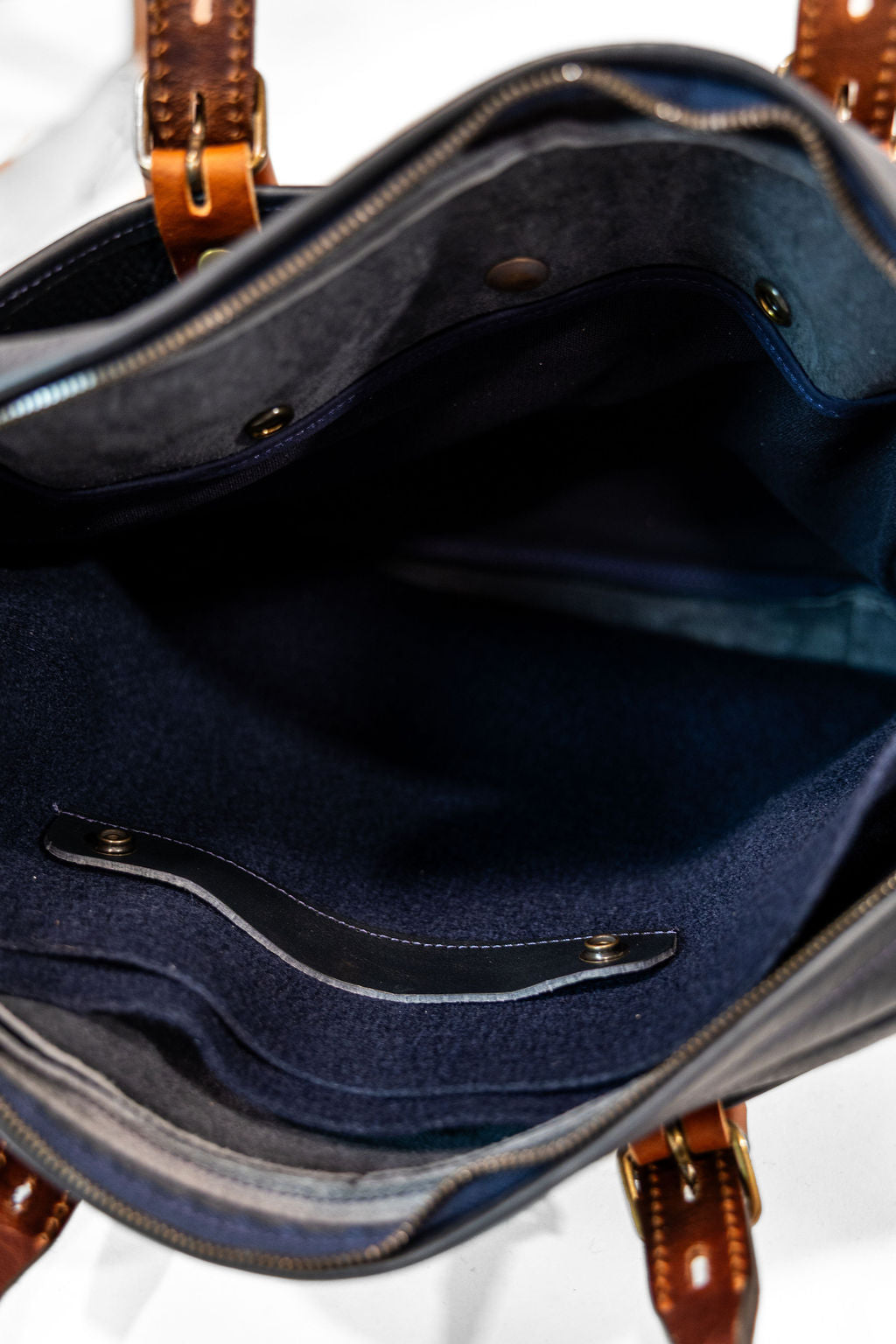 Bleu de Chauffe Folder Business Bag - Navy