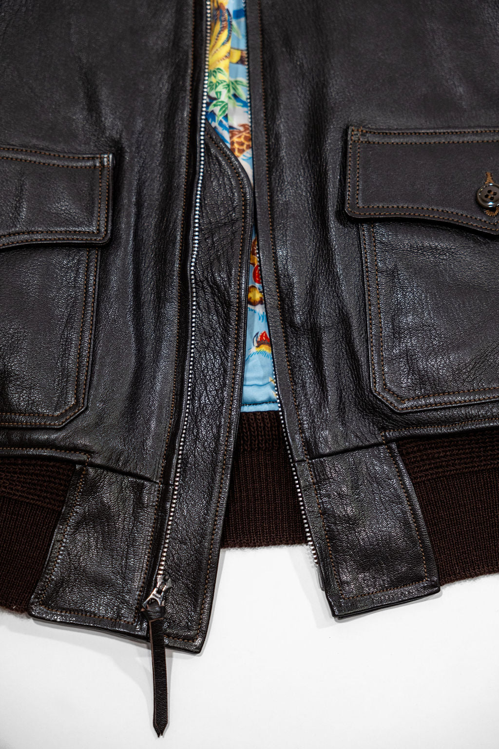 Buzz Rickson's BR80685 Type G-1 “Mil-J-7823 B.Rickson Mfg. CO. Suka Print Lining” - D. Brown