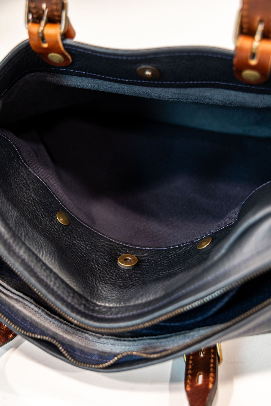 Bleu de Chauffe Folder Business Bag - Navy