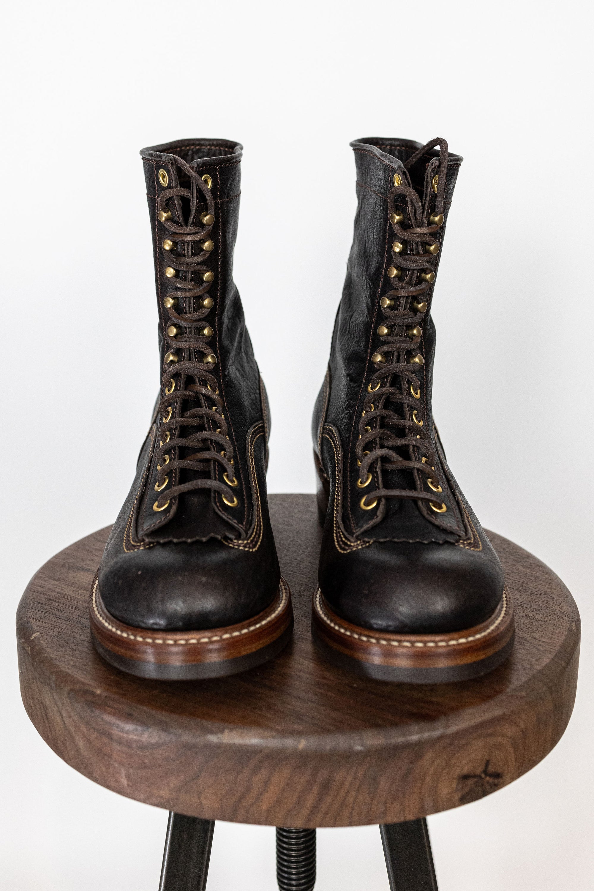 (Pre-Order SS26) John Lofgren Donkey Puncher Boots - 8" Ezo Shika Deerskin