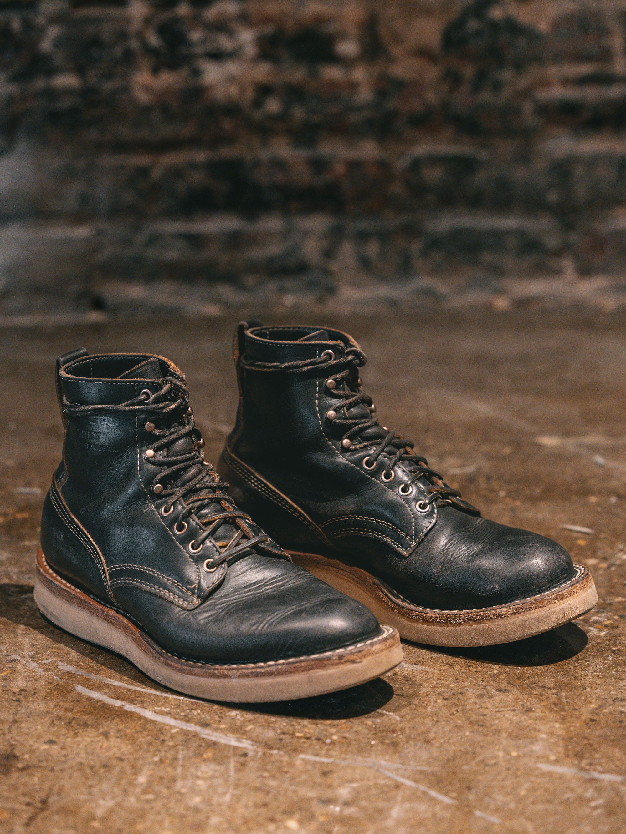 White's Boots x Franklin & Poe Trolley Hopper - Black Chromexcel