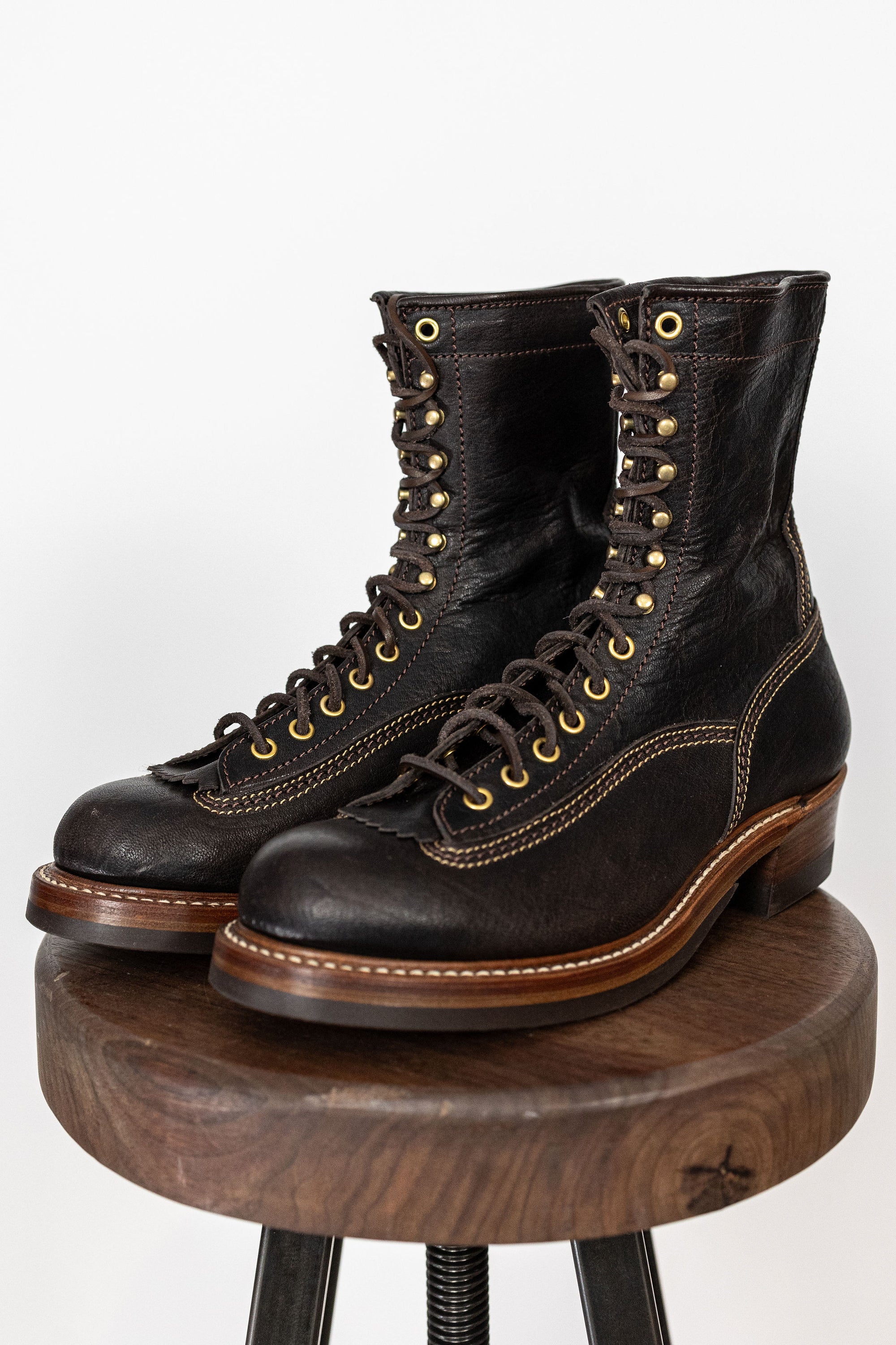 (Pre-Order SS26) John Lofgren Donkey Puncher Boots - 8" Ezo Shika Deerskin