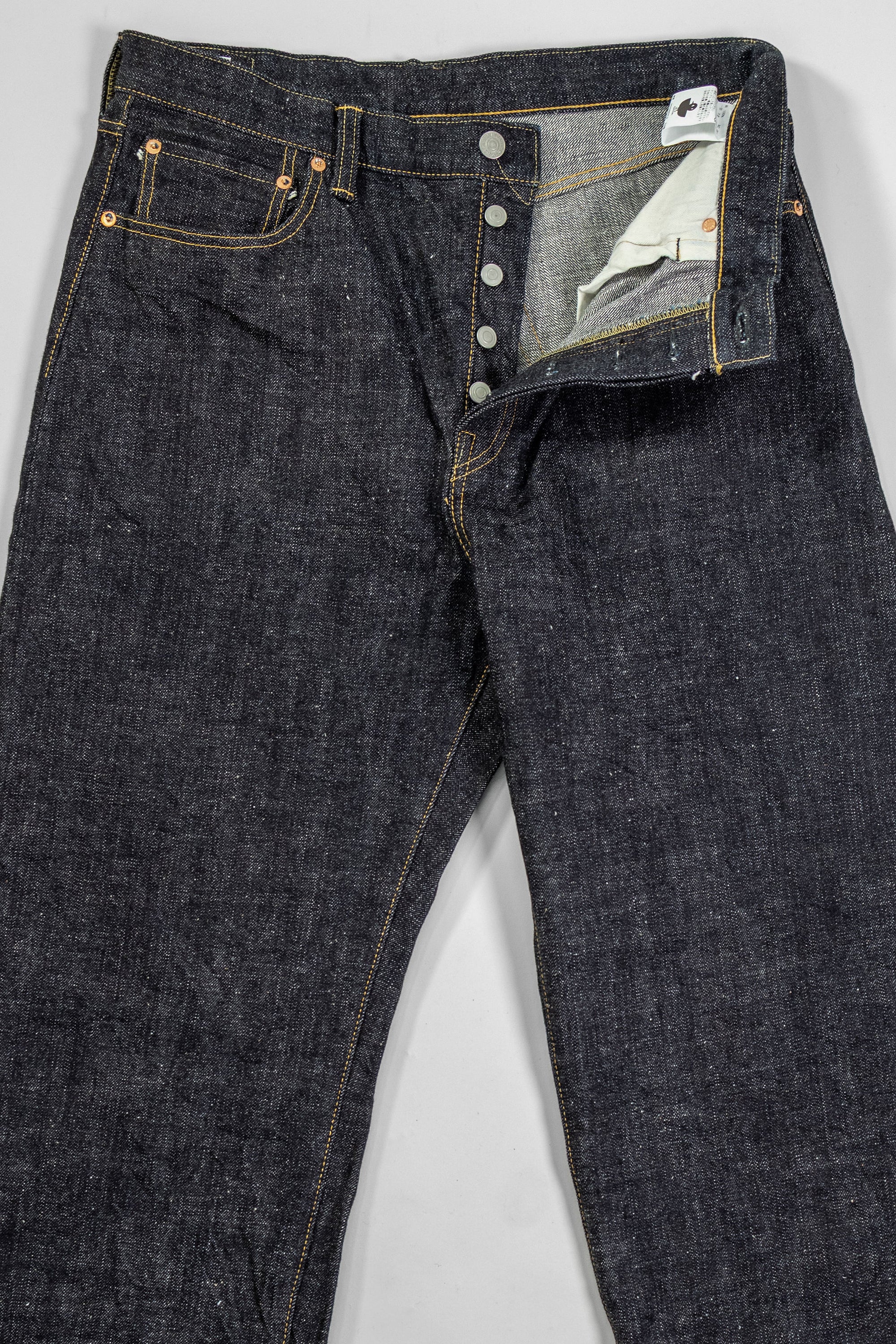 Omoto Denim 0811 15.5oz Nep Denim Loose Fit - Indigo One-Washed