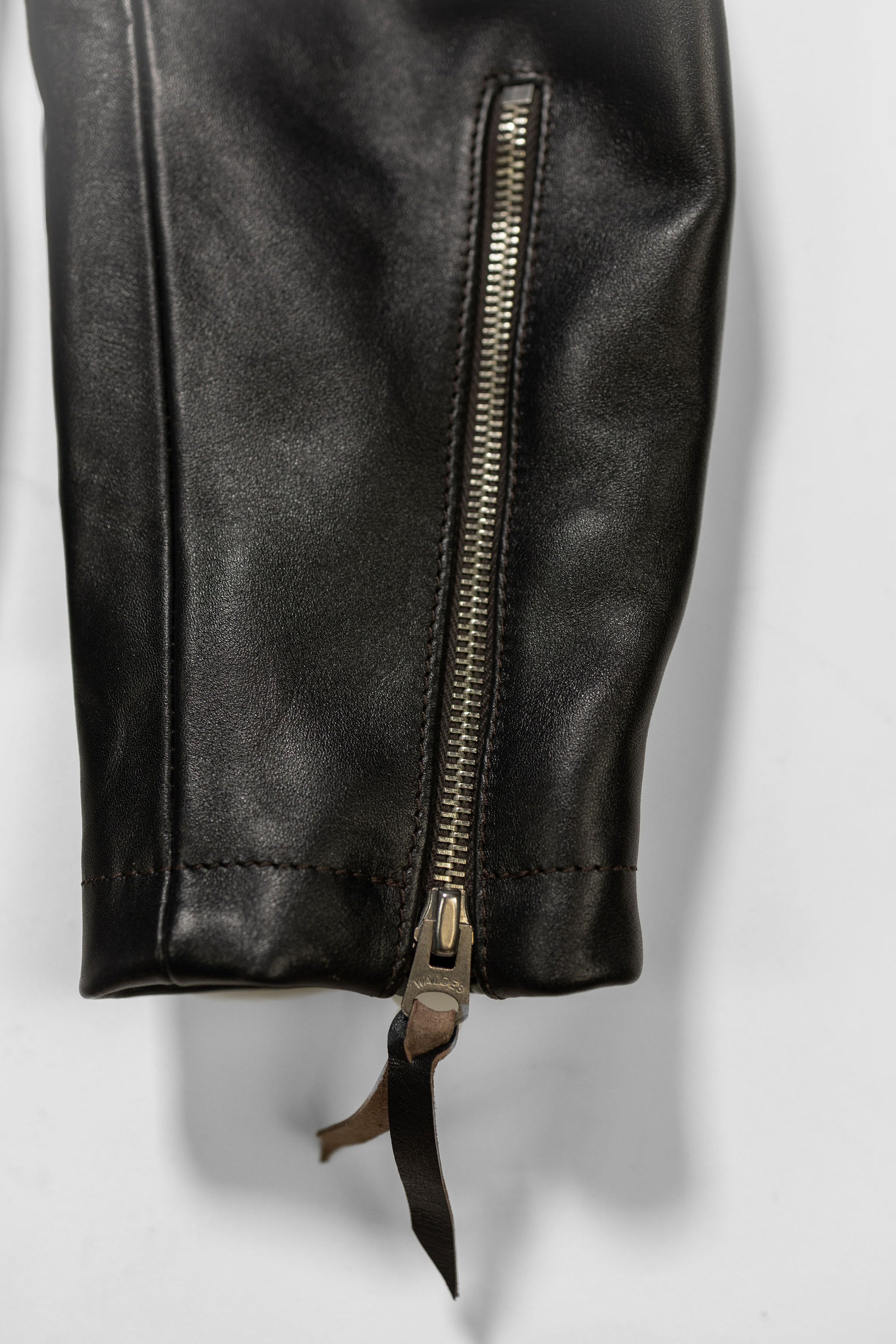 Double Helix - Innovator with Fur Collar Black Teacore Horsehide