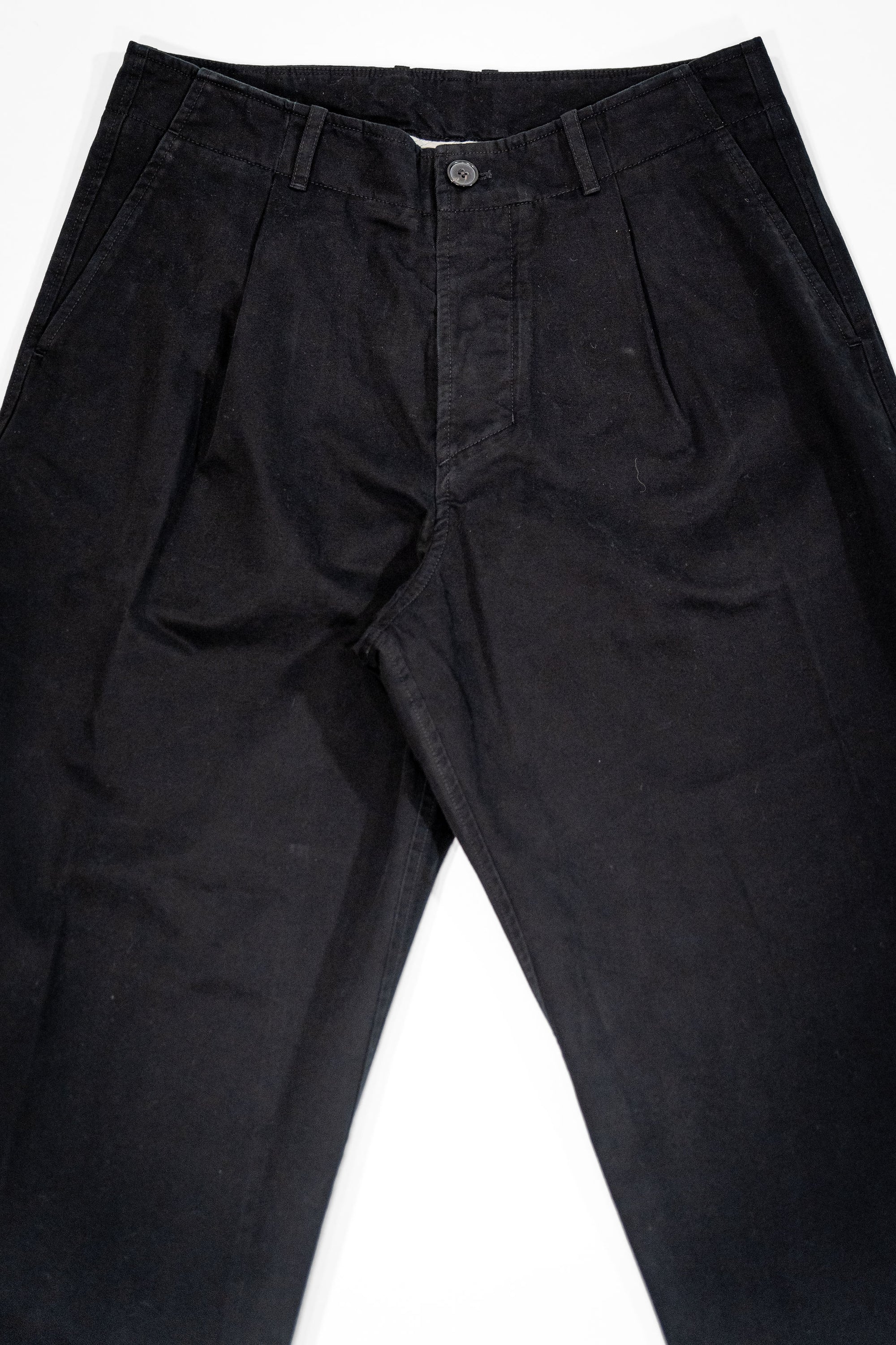 Hansen Garments Bobby Wide Pleated Trousers - Black