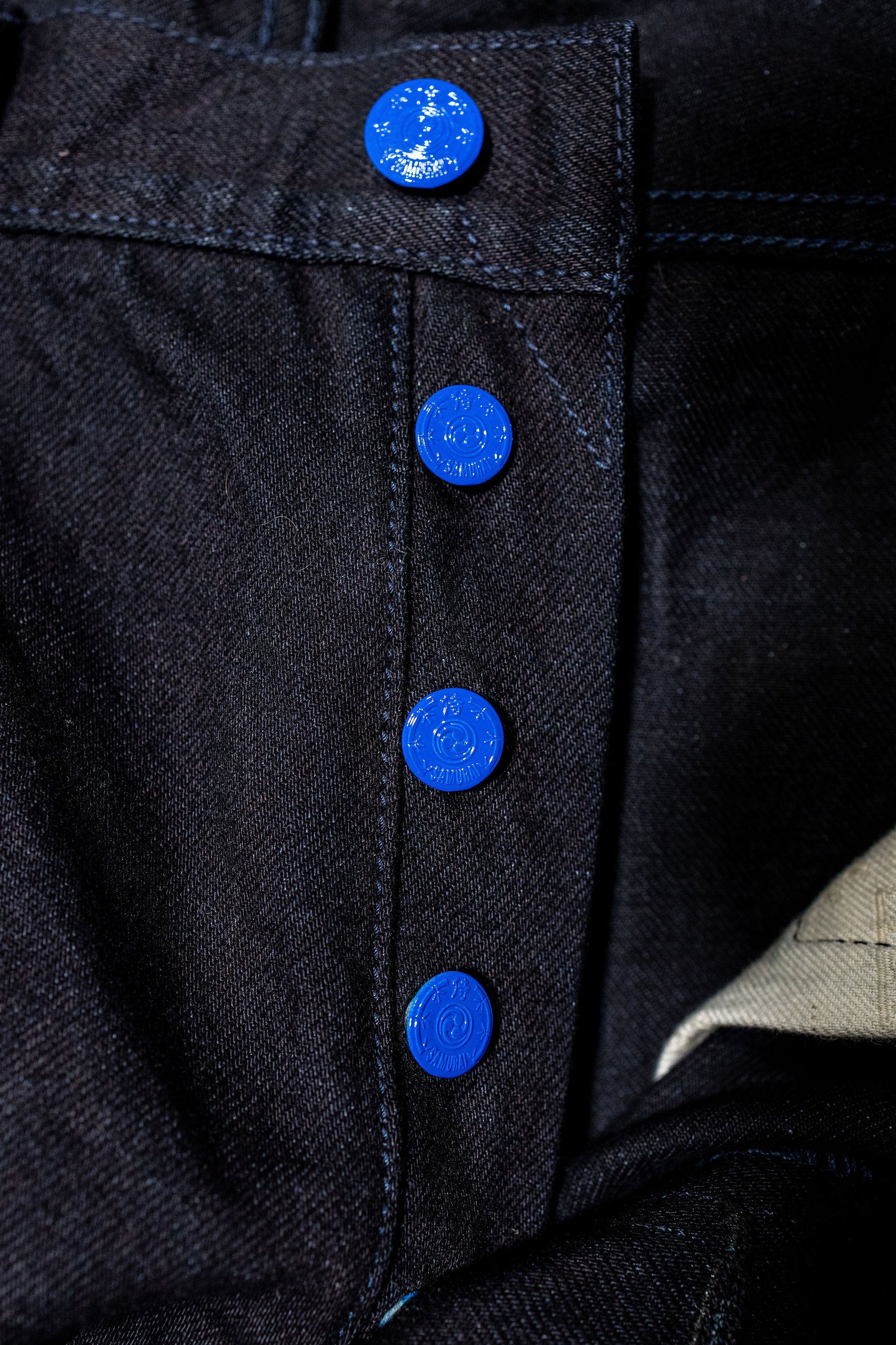 Samurai S0510XX-BOB Aoki Tachikage Regular Straight - 15oz Black-on-Blue Denim