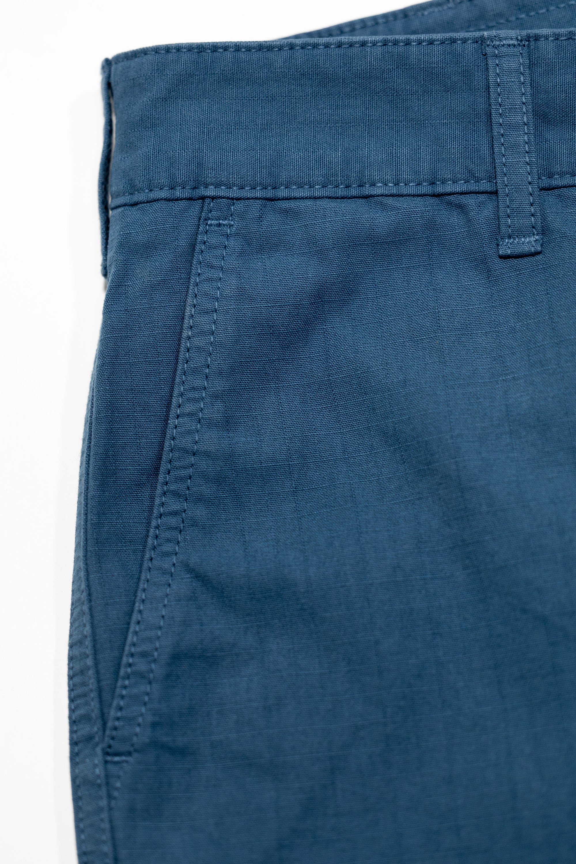 Heimat Textil Journey Short - Trail Blue Rip Stop Cotton