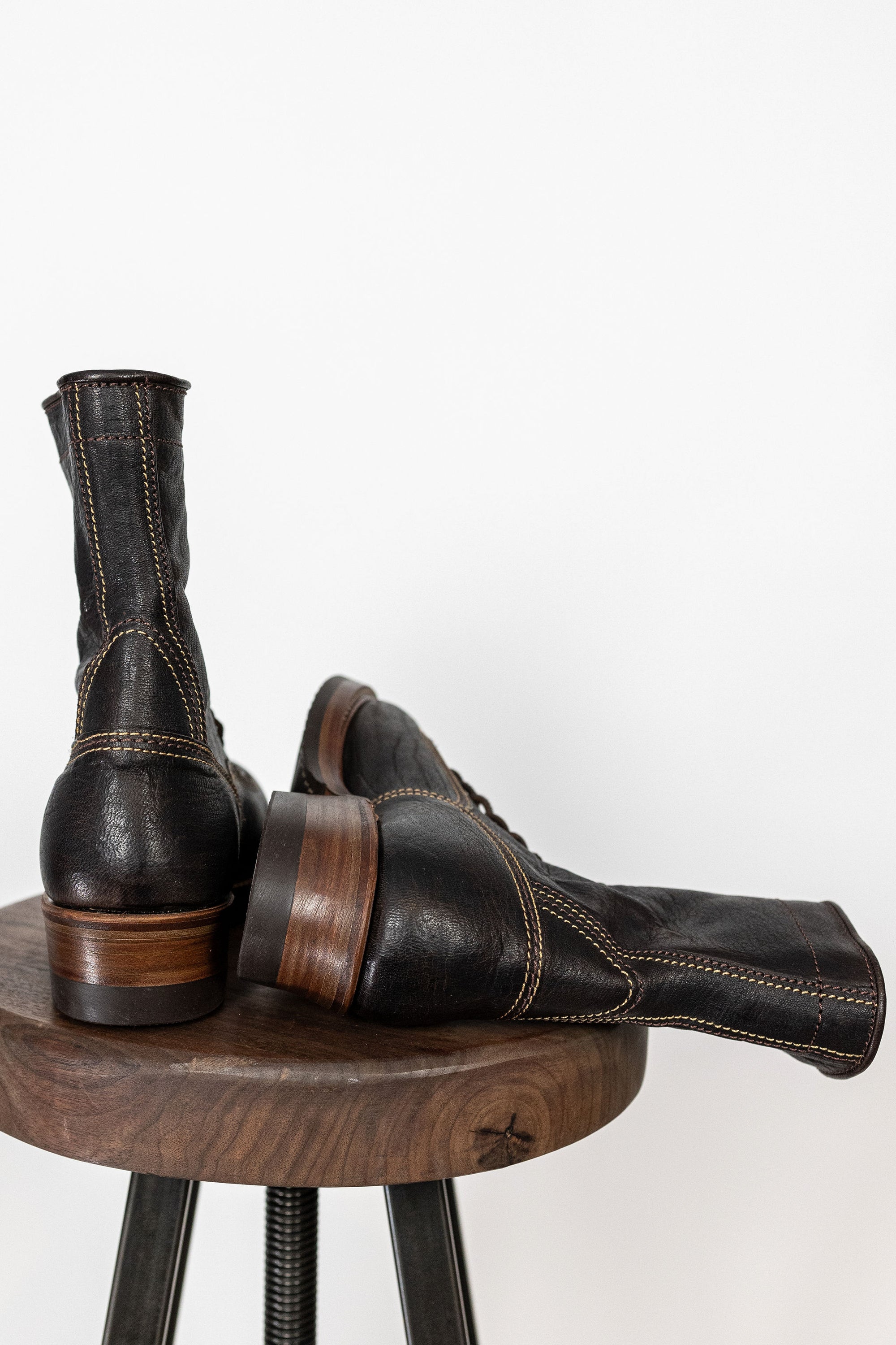 (Pre-Order SS26) John Lofgren Donkey Puncher Boots - 8" Ezo Shika Deerskin