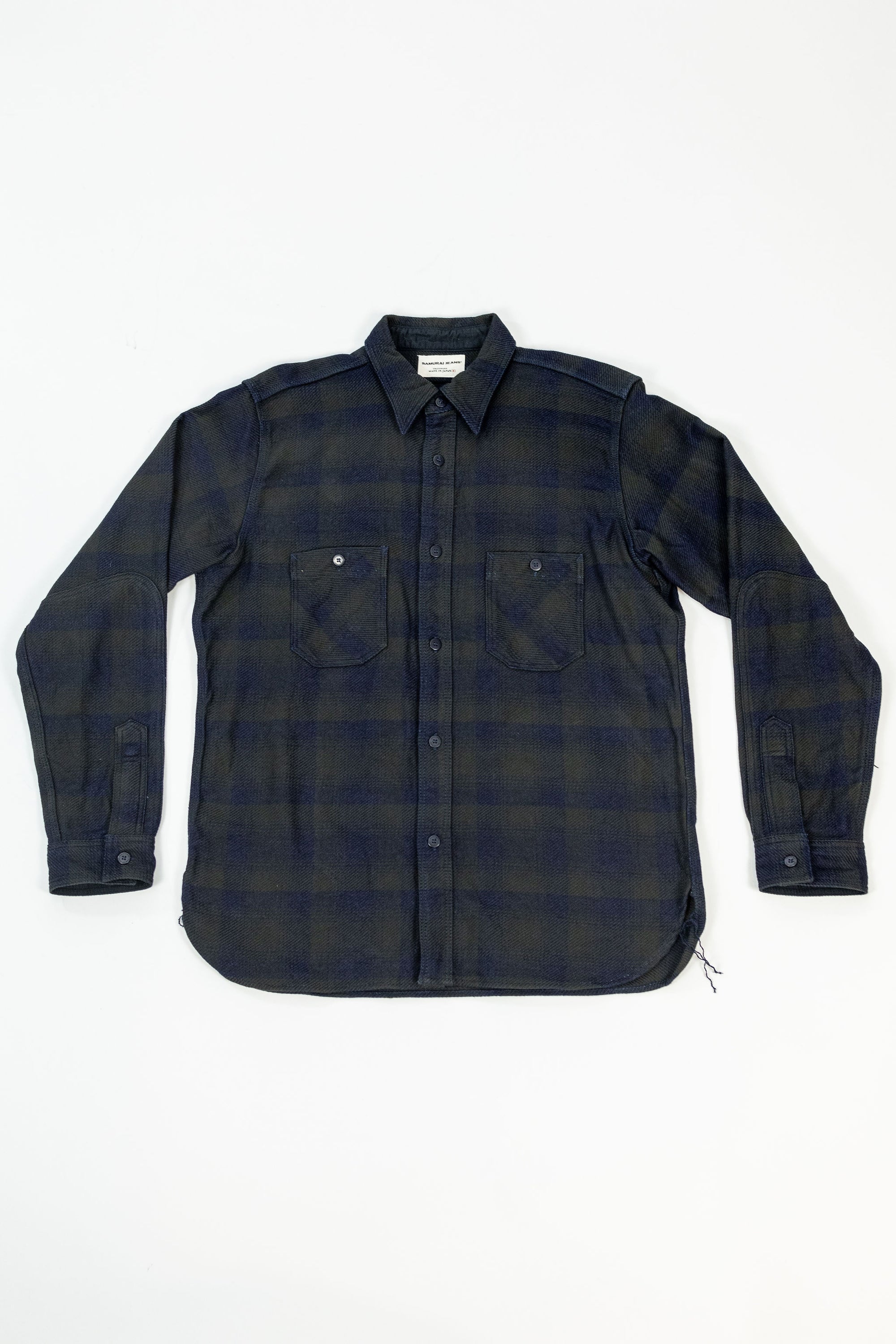 Samurai SIN24-03W Rope Dyed Flannel Shirt - Black