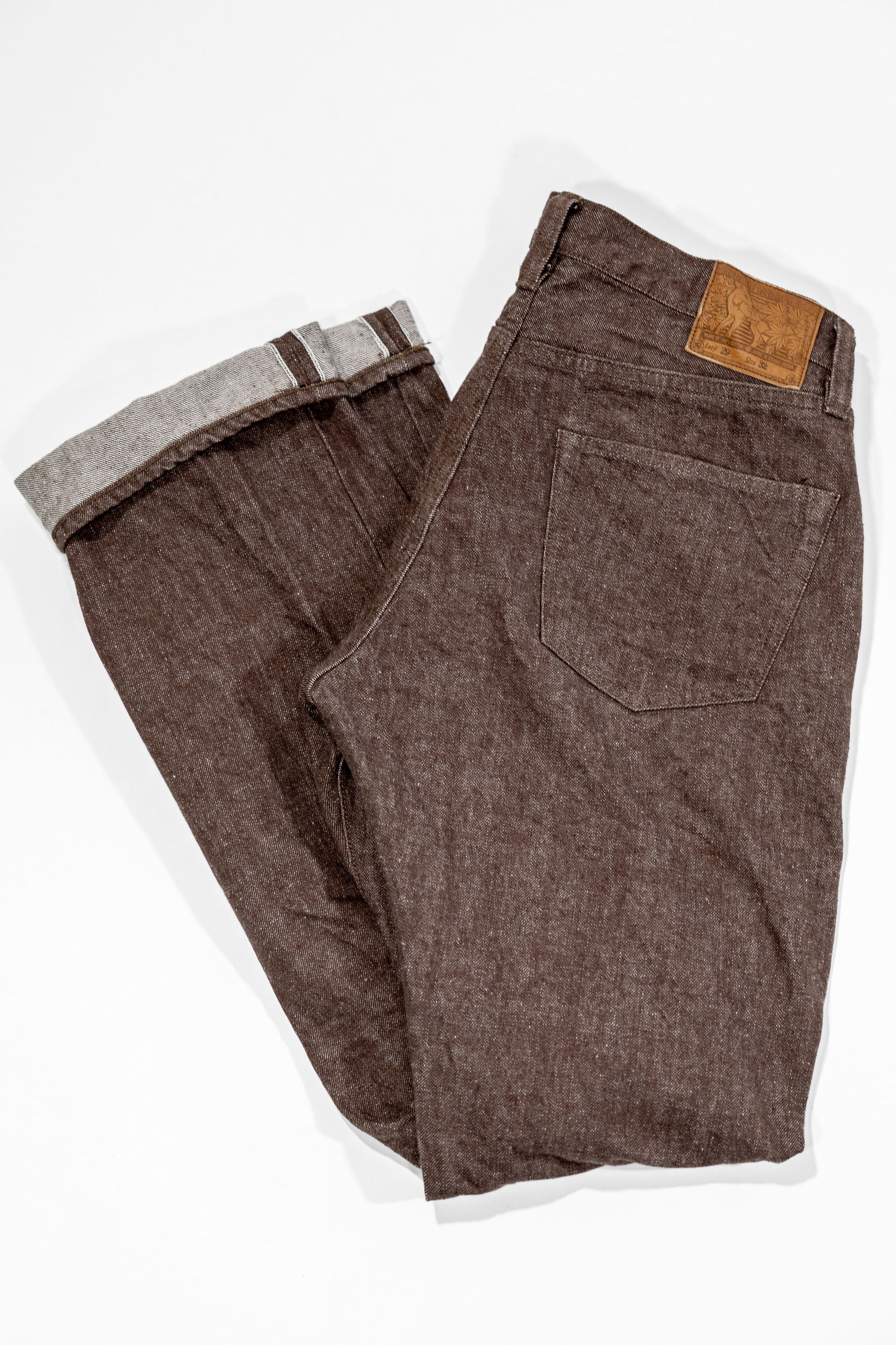 Samurai S0150BRX Regular Straight - 15oz Kanoko Brown Denim