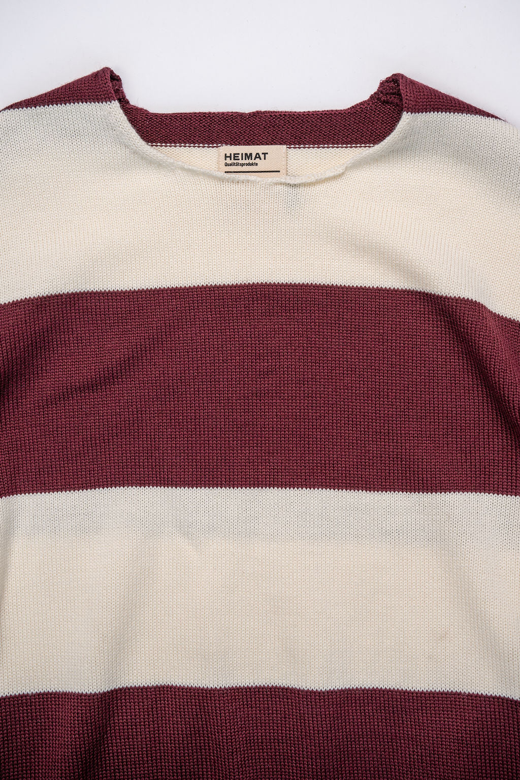 Heimat Textil Rugby Harbour Sweater - Seashell/Burgundy