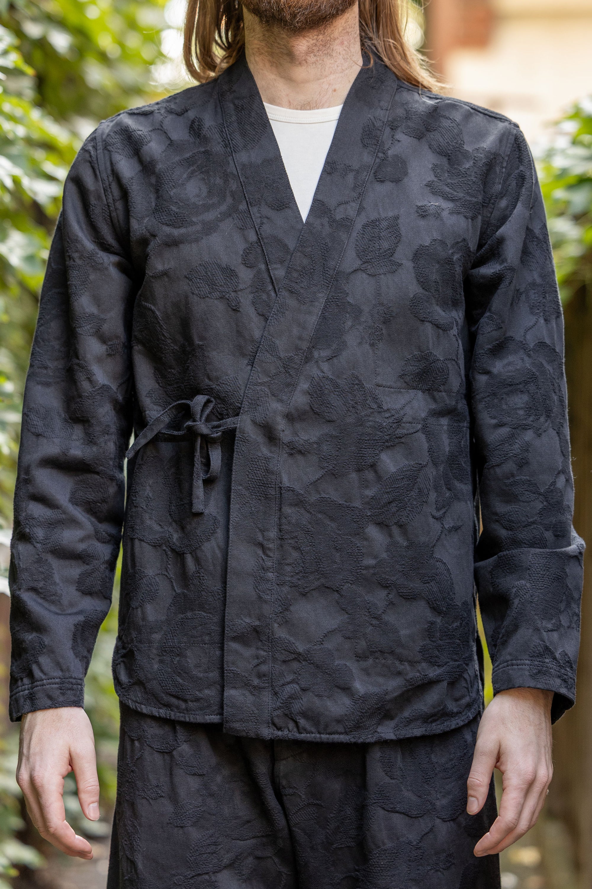 Hansen Garments Roman Loose Cut Jacket - Black Flowers