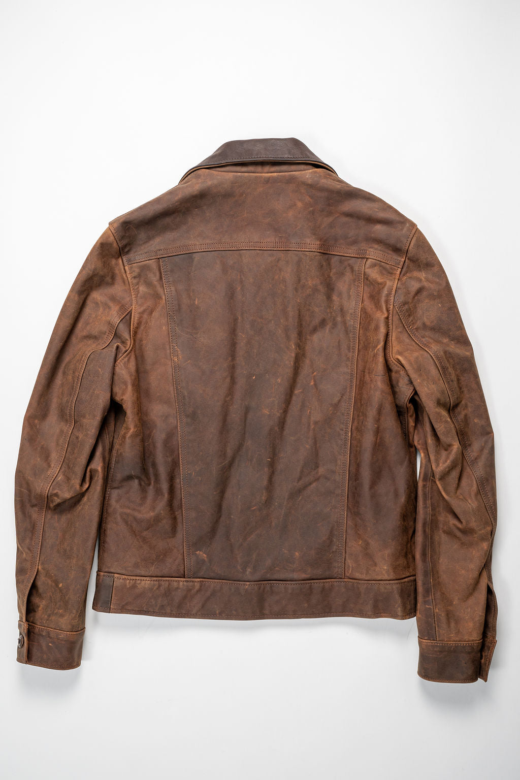 Schott NYC 538 Nubuck Cowhide Mechanic's Jacket - Brown