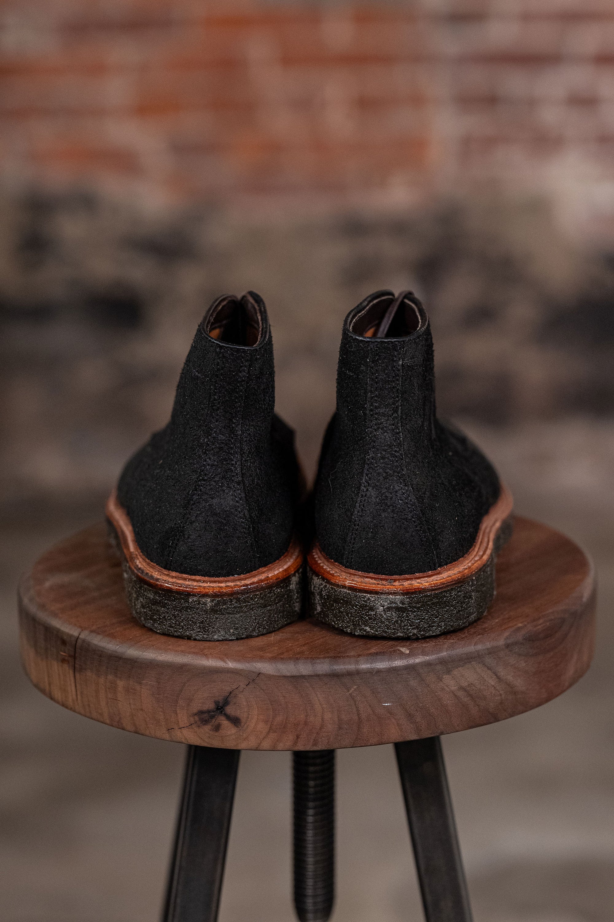 Alden 86065H Plain Toe Boot - Earth Chamois Reverse