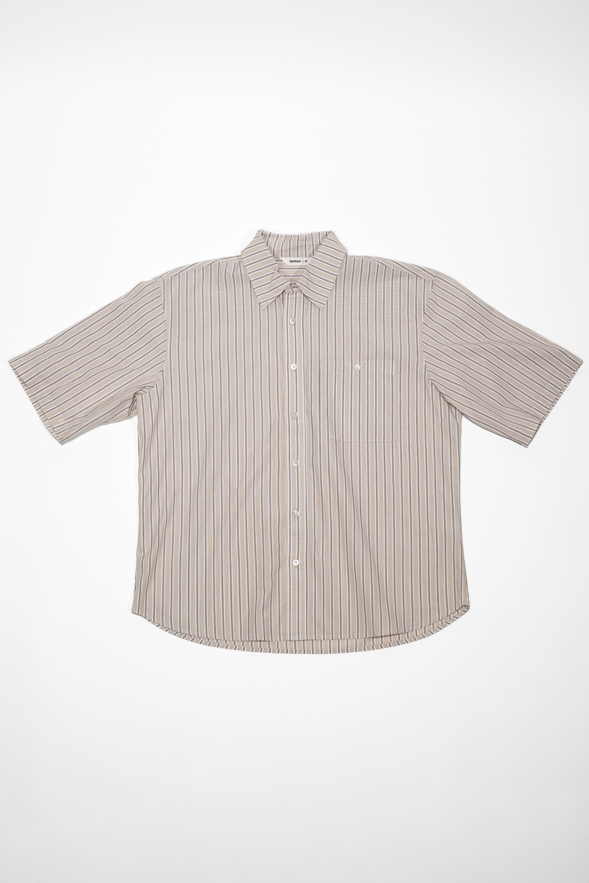 3sixteen Short Sleeve Commuter - Tan Stripe