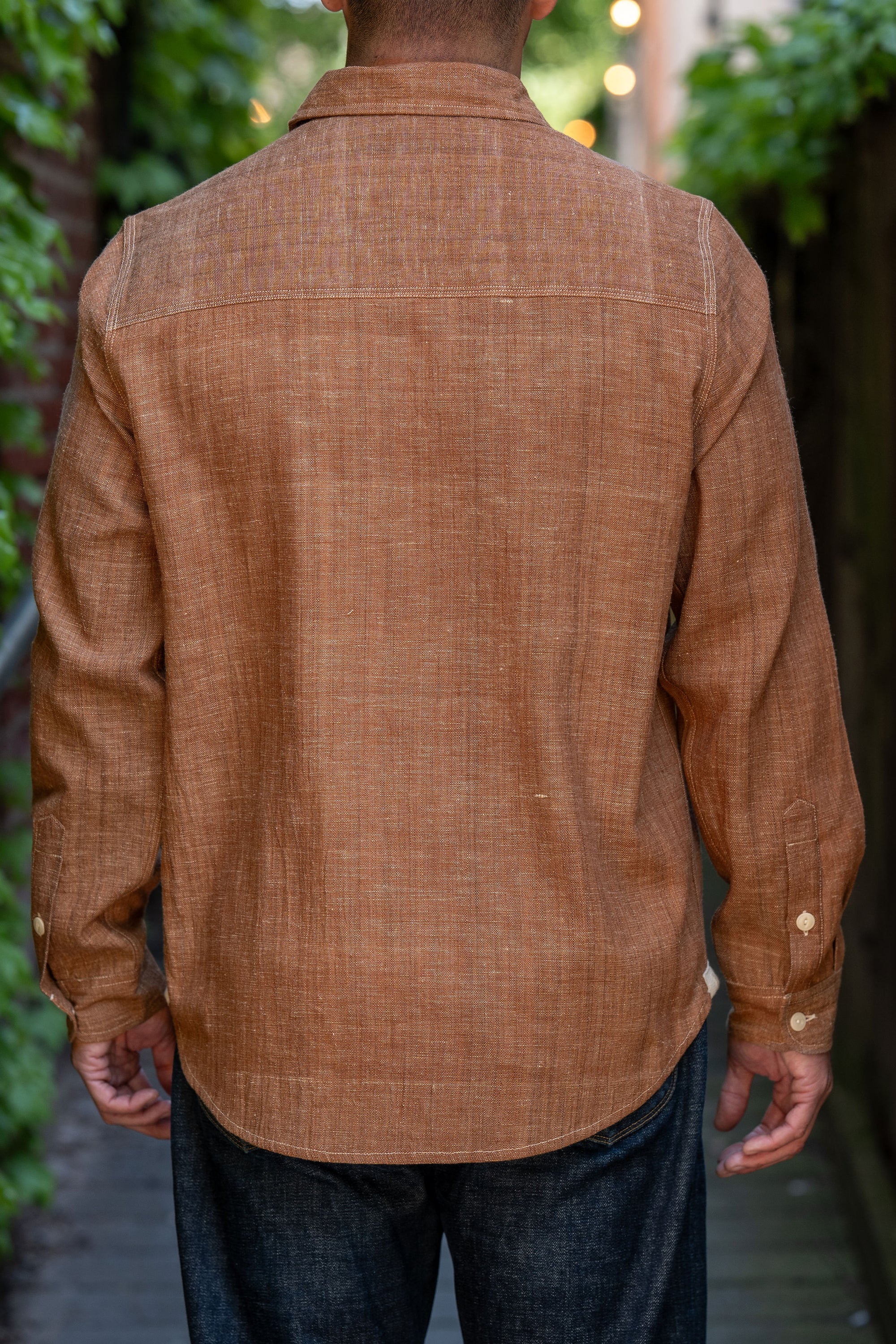 Indi + Ash L/S Smith Workshirt - Cutch/Natural